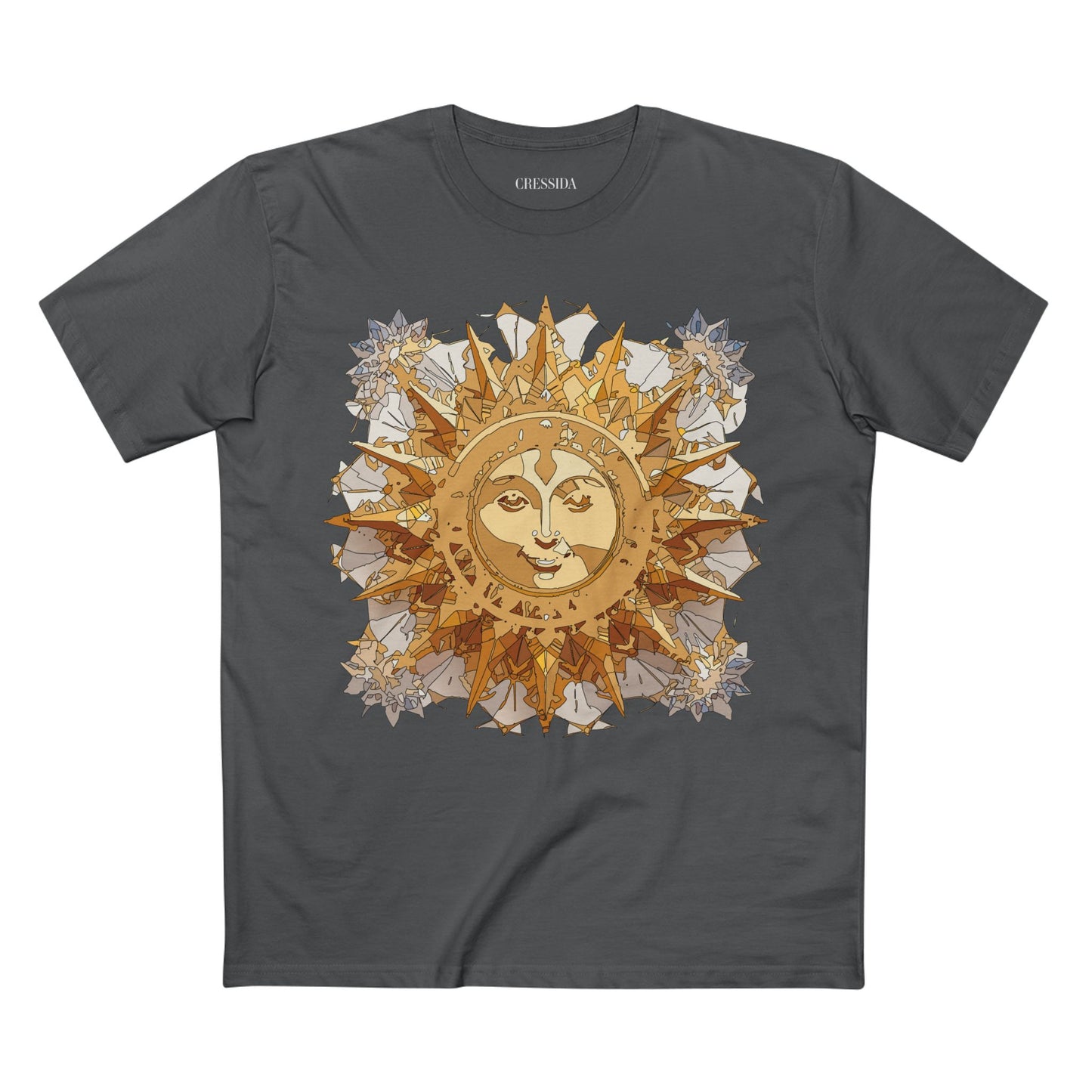 Sun Shirt, Shirt with Sun, Tee Shirt with Gold Sun