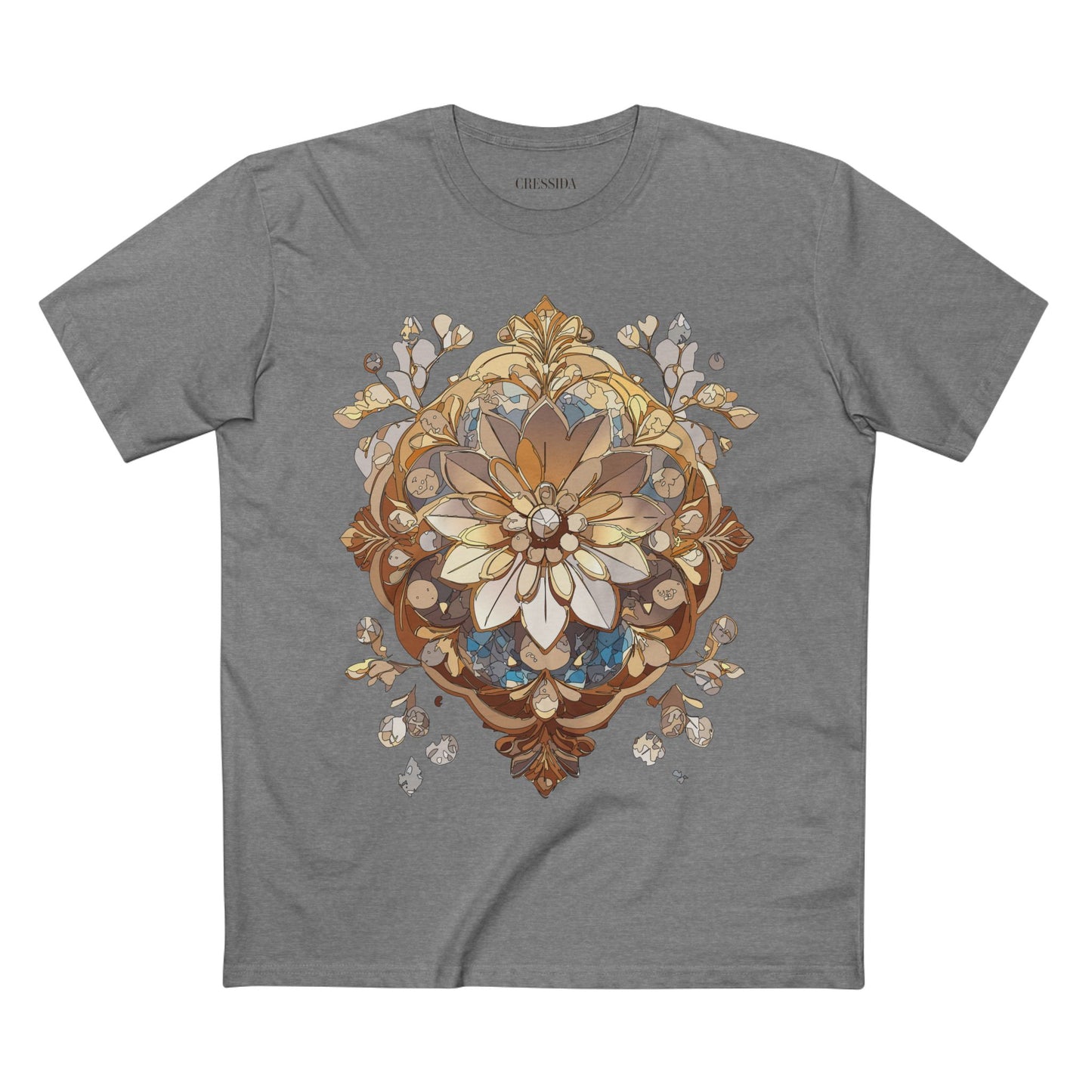 Floral Shirt, Shirt with Flower, Tee Shirt with Antique Flower