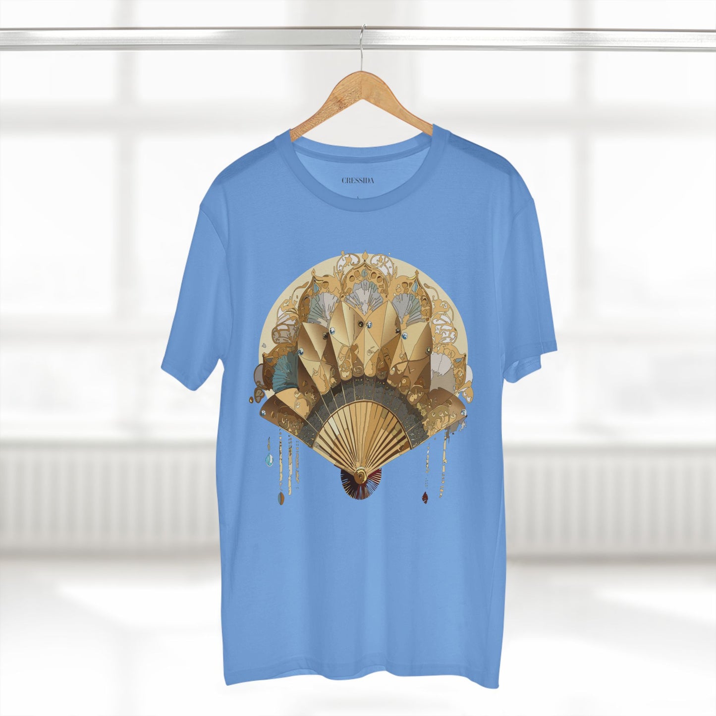 Fan shirt, Shirt with Fan, Tee Shirt with Antique Fan
