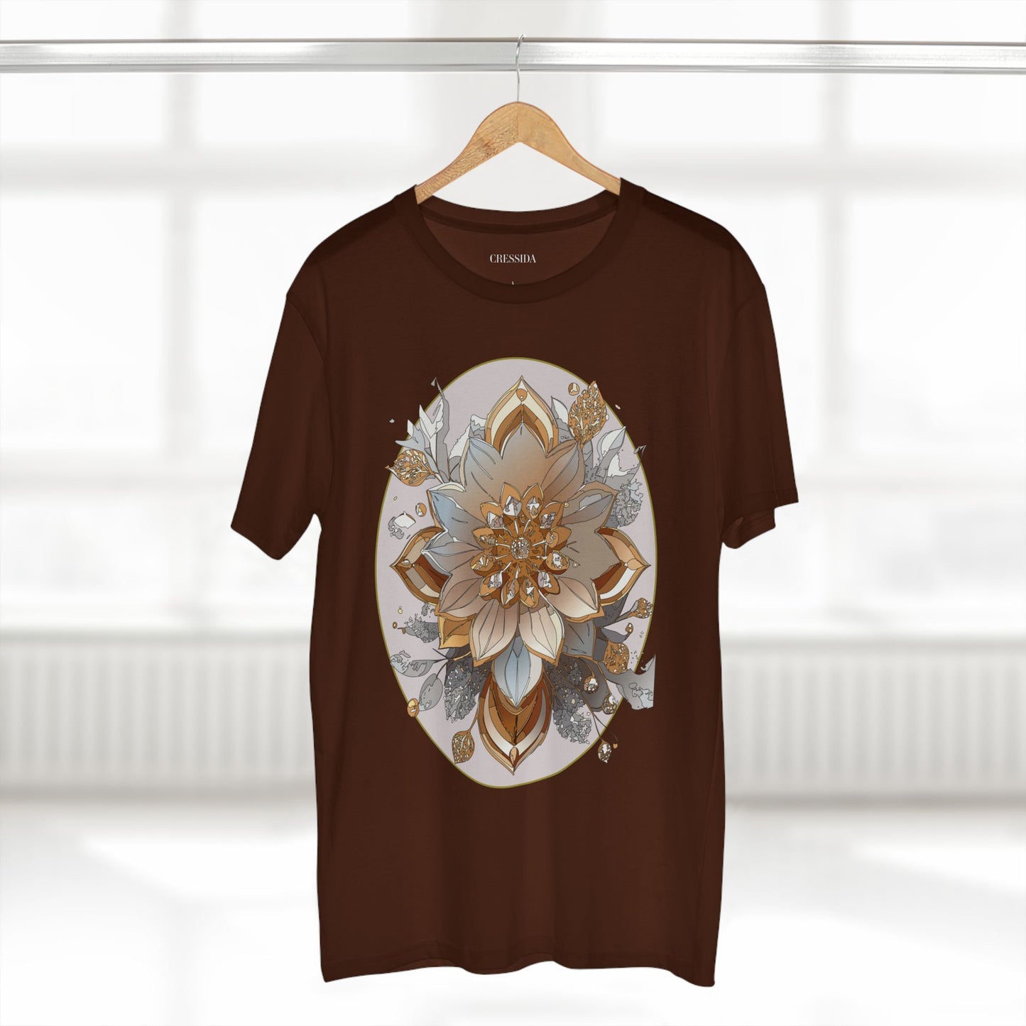 Floral Shirt, Shirt with Flower, Tee Shirt with Antique Flower
