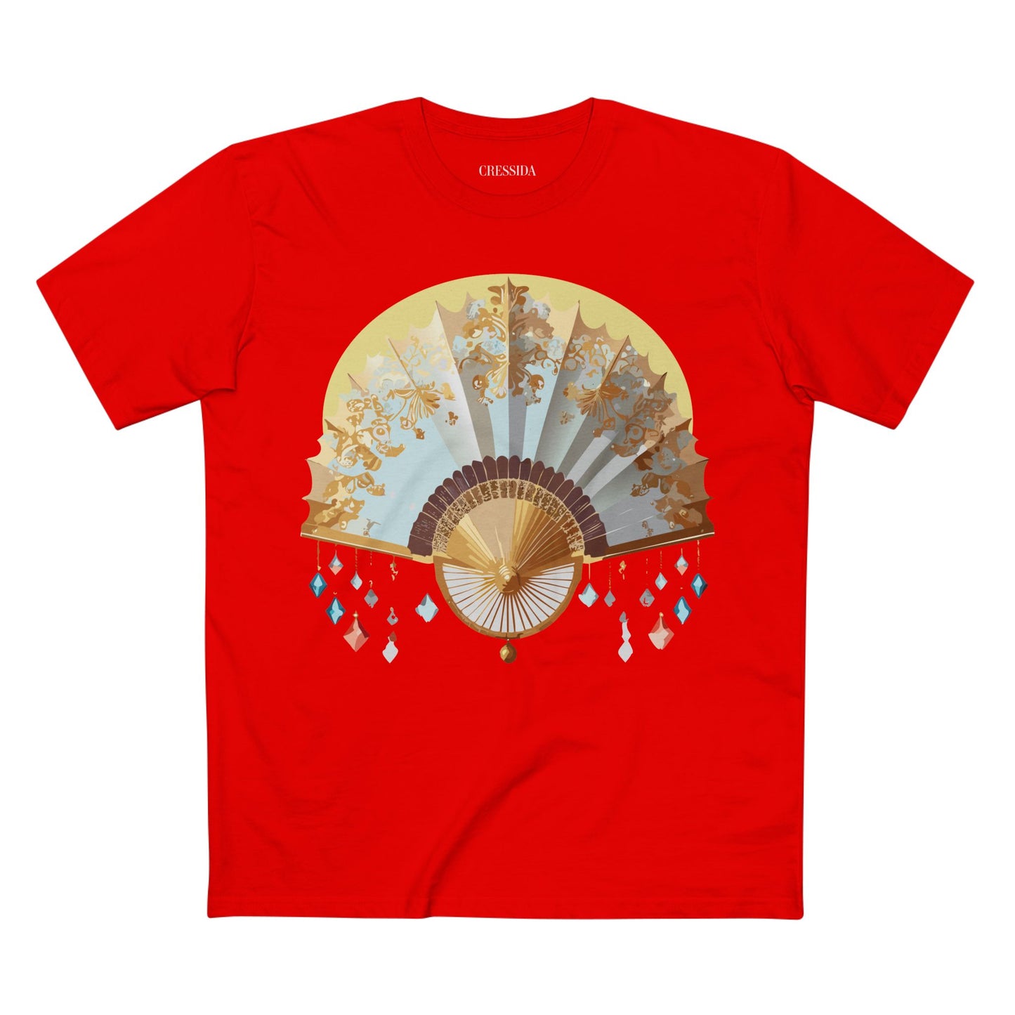 Fan shirt, Shirt with Fan, Tee Shirt with Antique Fan