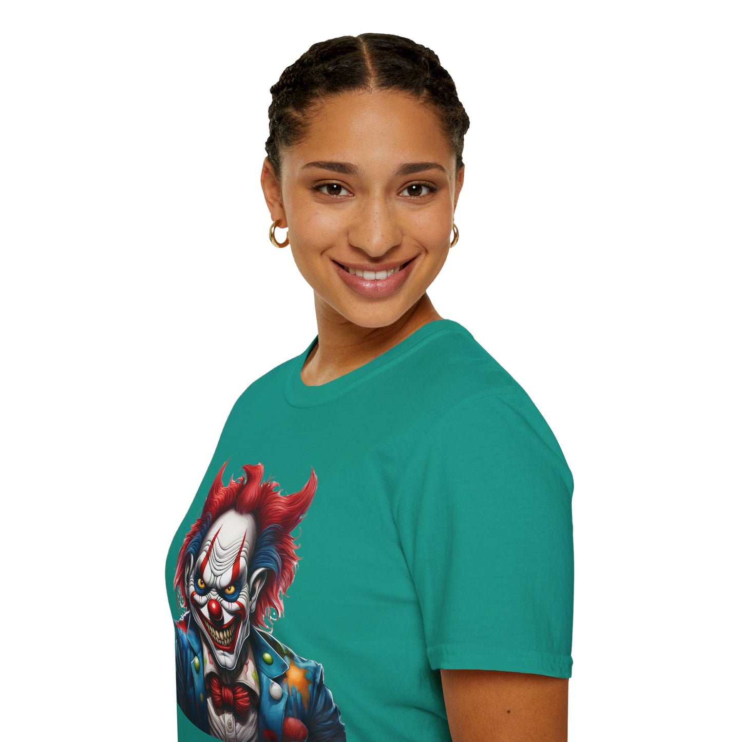 Clown Shirt, T Shirt with Clown, Funny Man Shirt, Tee Shirt with Funny Man, Circus Shirt, Shirt with Circus, Scary Man Shirt, Shirt with Scary Man