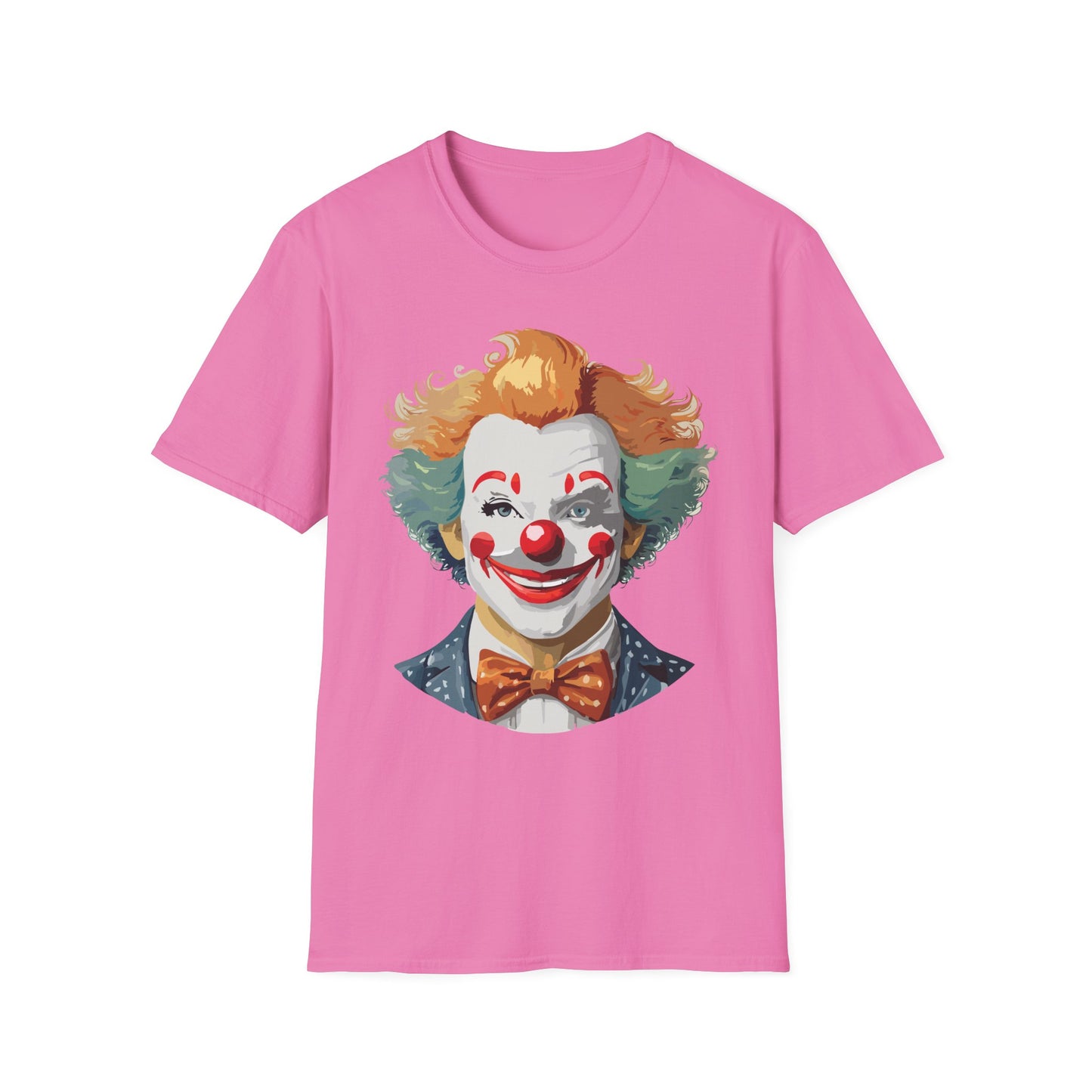 Clown Shirt, T Shirt with Clown, Funny Man Shirt, Tee Shirt with Funny Man, Circus Shirt, Shirt with Circus, Scary Man Shirt, Shirt with Scary Man