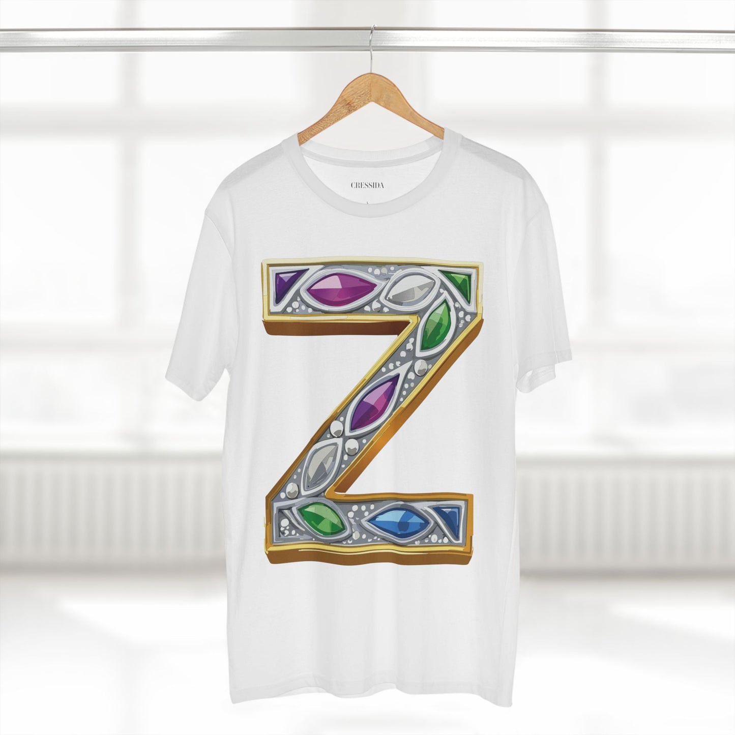 Letter Shirt, Shirt with Letters, Tee Shirt with Gold Letters