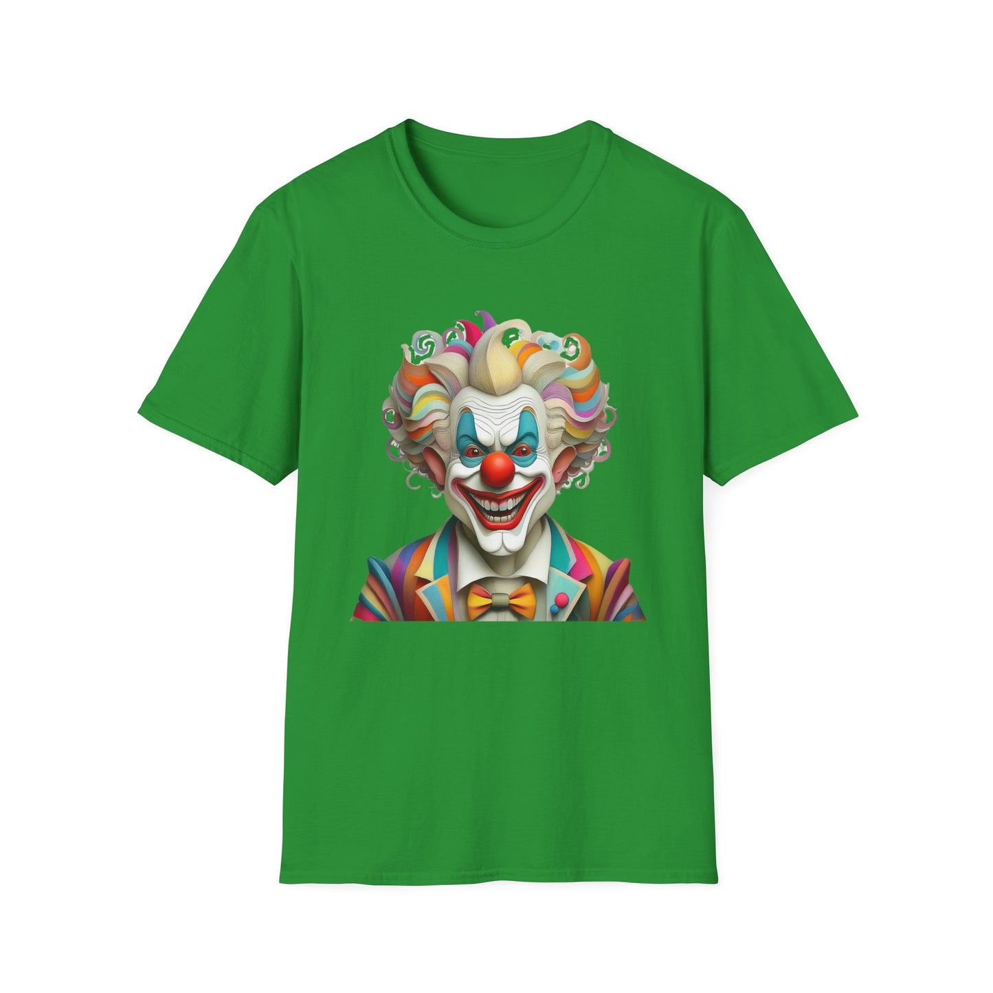 Clown Shirt, T Shirt with Clown, Funny Man Shirt, Tee Shirt with Funny Man, Circus Shirt, Shirt with Circus, Scary Man Shirt, Shirt with Scary Man