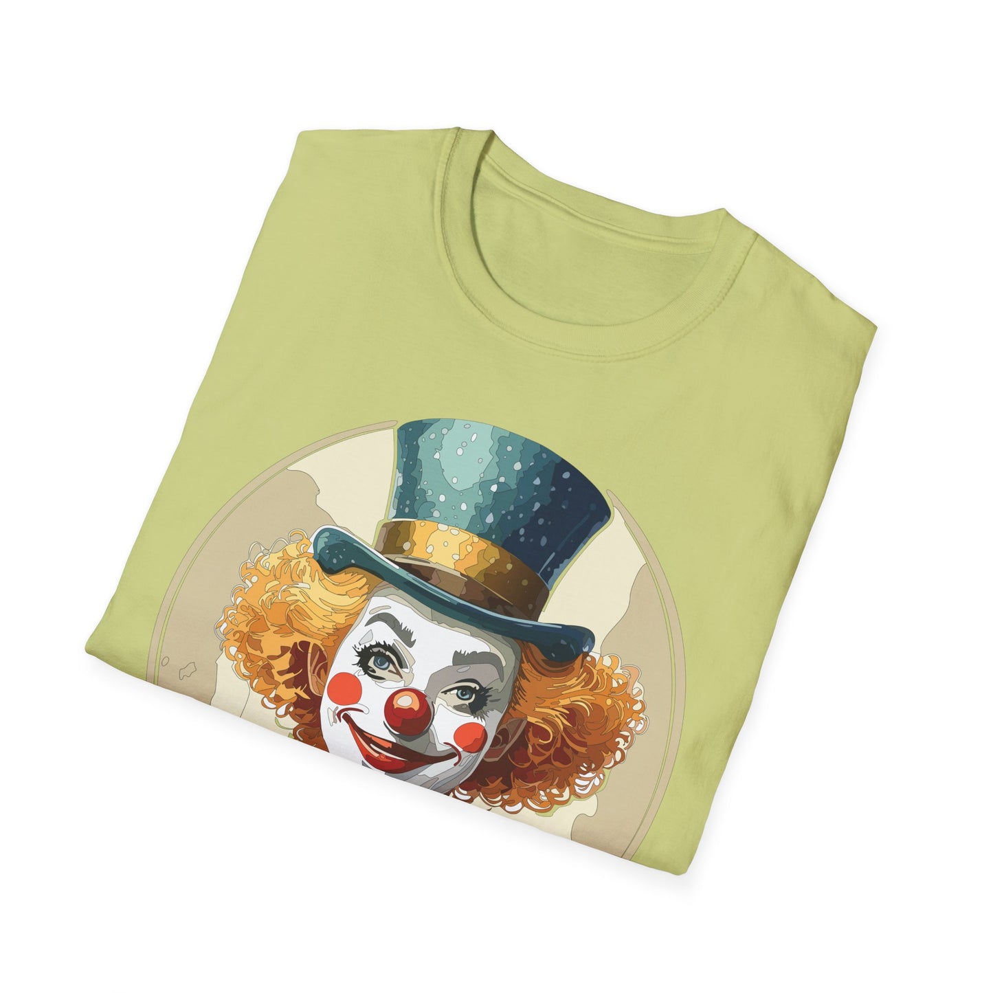 Clown Shirt, T Shirt with Clown, Funny Man Shirt, Tee Shirt with Funny Man, Circus Shirt, Shirt with Circus, Scary Man Shirt, Shirt with Scary Man