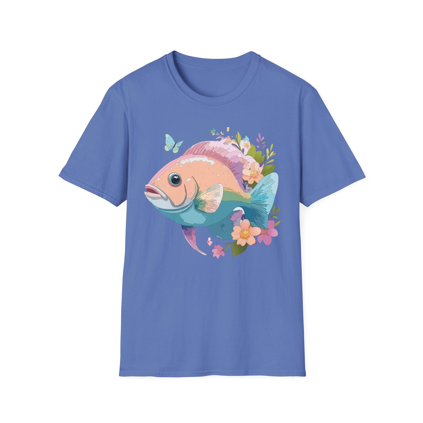 Fish Art Design Shirt, T Shirt with Fish, Graphic Shirt, Tee Shirt with Graphic Design, Shirt with Fish Graphic Art