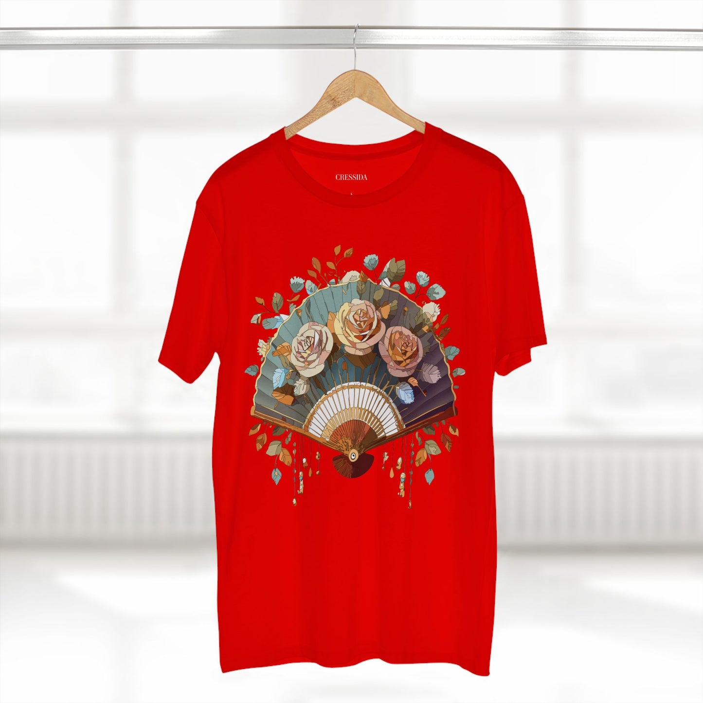 Fan shirt, Shirt with Fan, Tee Shirt with Antique Fan