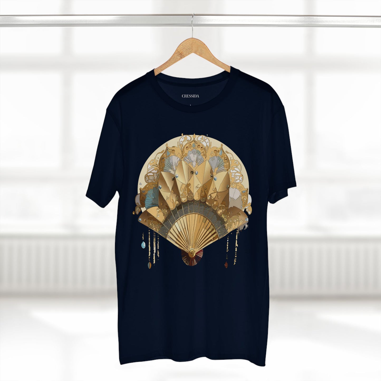 Fan shirt, Shirt with Fan, Tee Shirt with Antique Fan