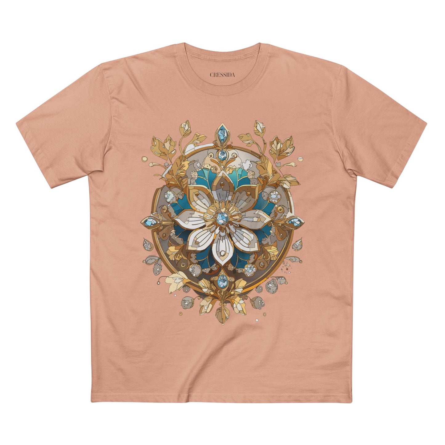 Floral Shirt, Shirt with Flower, Tee Shirt with Antique Flower
