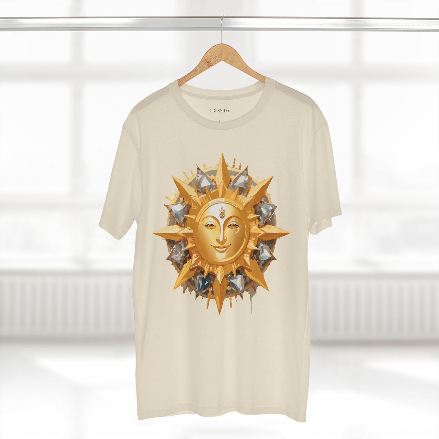 Sun Shirt, Shirt with Sun, Tee Shirt with Gold Sun