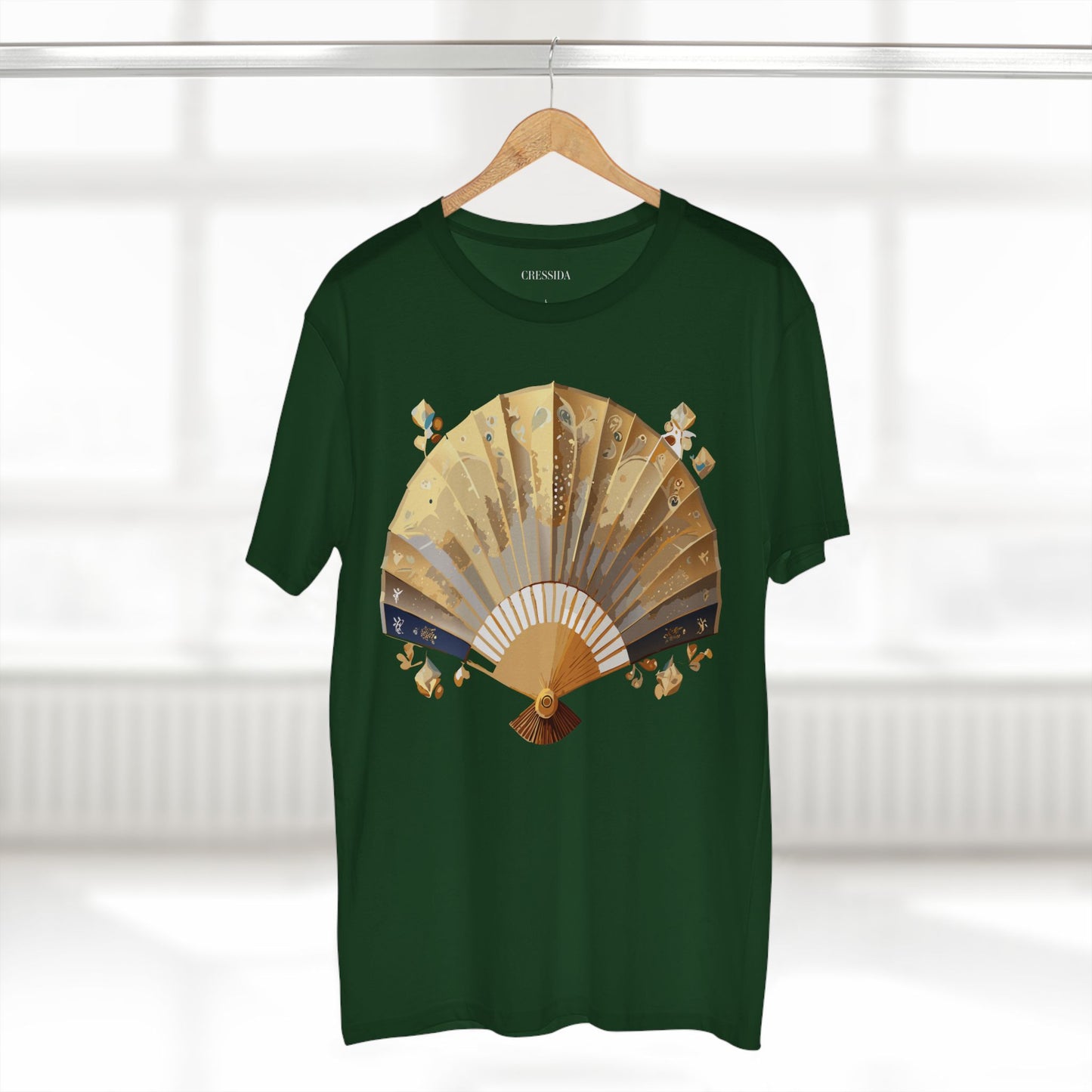 Fan shirt, Shirt with Fan, Tee Shirt with Antique Fan