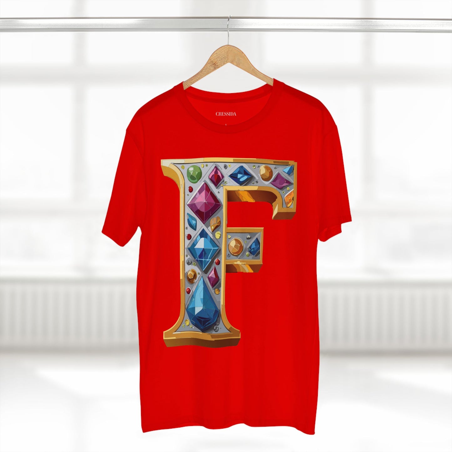 Letter Shirt, Shirt with Letters, Tee Shirt with Gold Letters