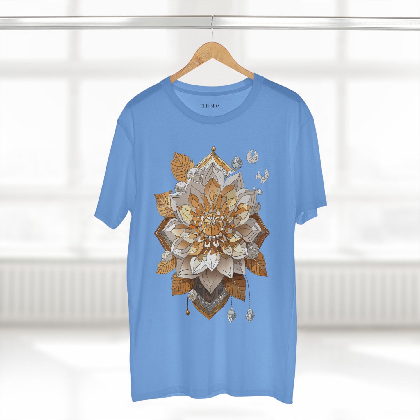 Floral Shirt, Shirt with Flower, Tee Shirt with Antique Flower