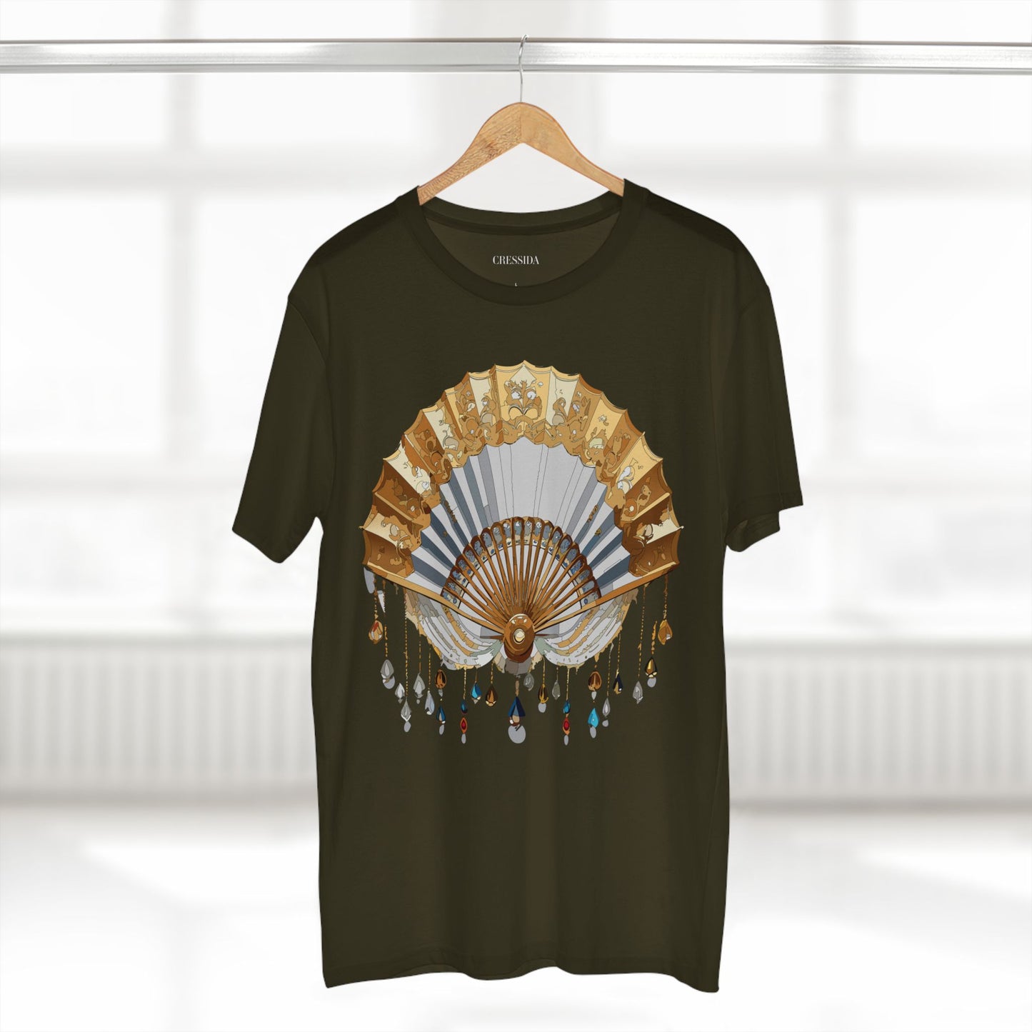Fan shirt, Shirt with Fan, Tee Shirt with Antique Fan