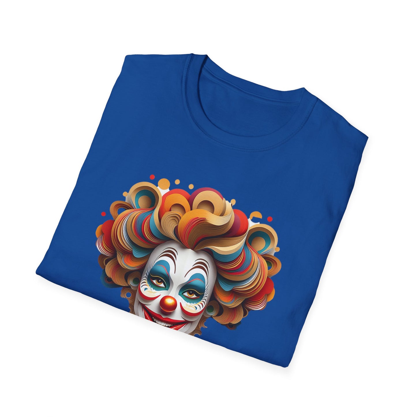 Clown Shirt, T Shirt with Clown, Funny Man Shirt, Tee Shirt with Funny Man, Circus Shirt, Shirt with Circus, Scary Man Shirt, Shirt with Scary Man