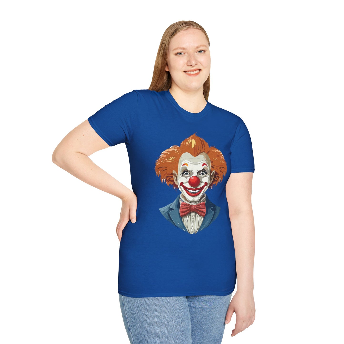 Clown Shirt, T Shirt with Clown, Funny Man Shirt, Tee Shirt with Funny Man, Circus Shirt, Shirt with Circus, Scary Man Shirt, Shirt with Scary Man