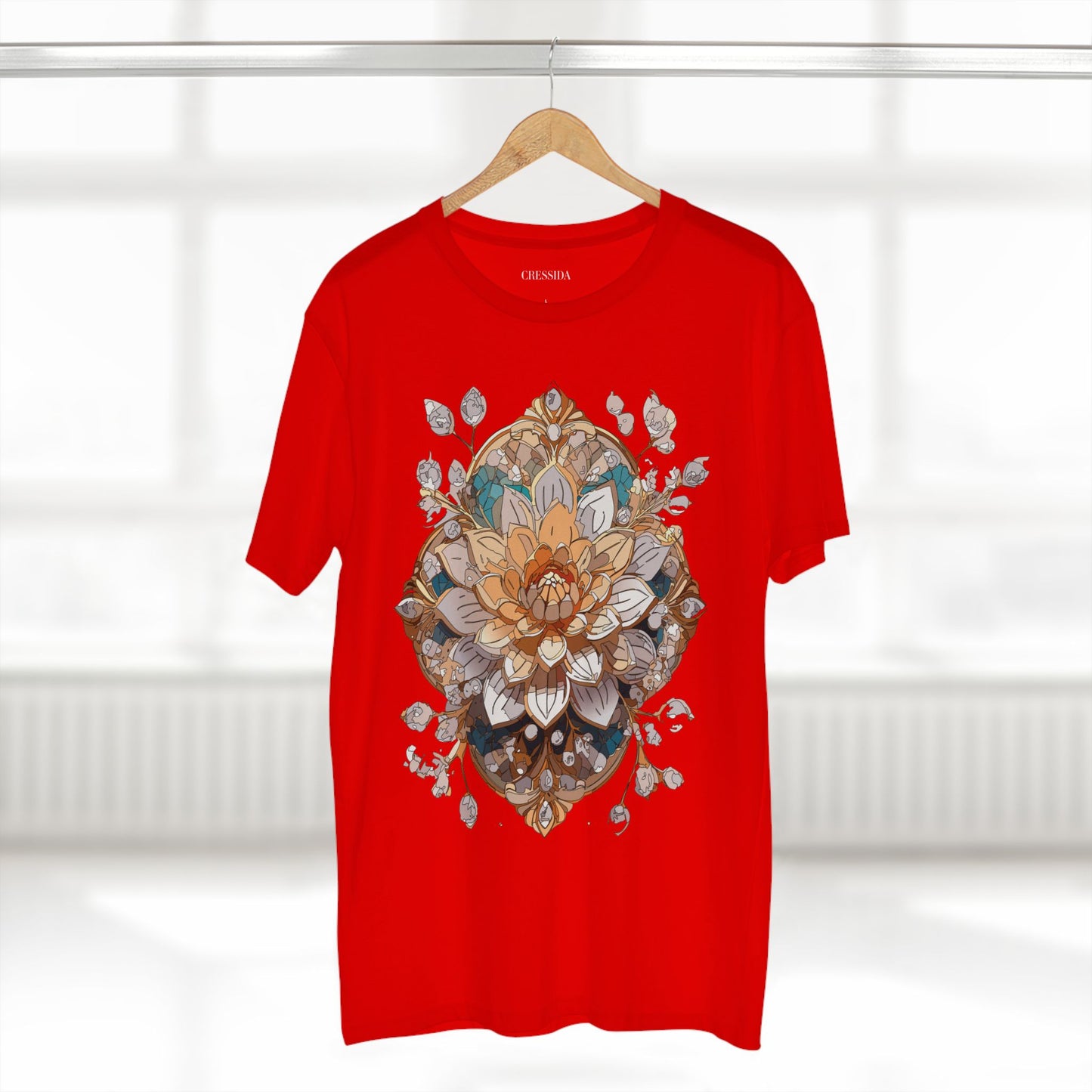 Floral Shirt, Shirt with Flower, Tee Shirt with Antique Flower