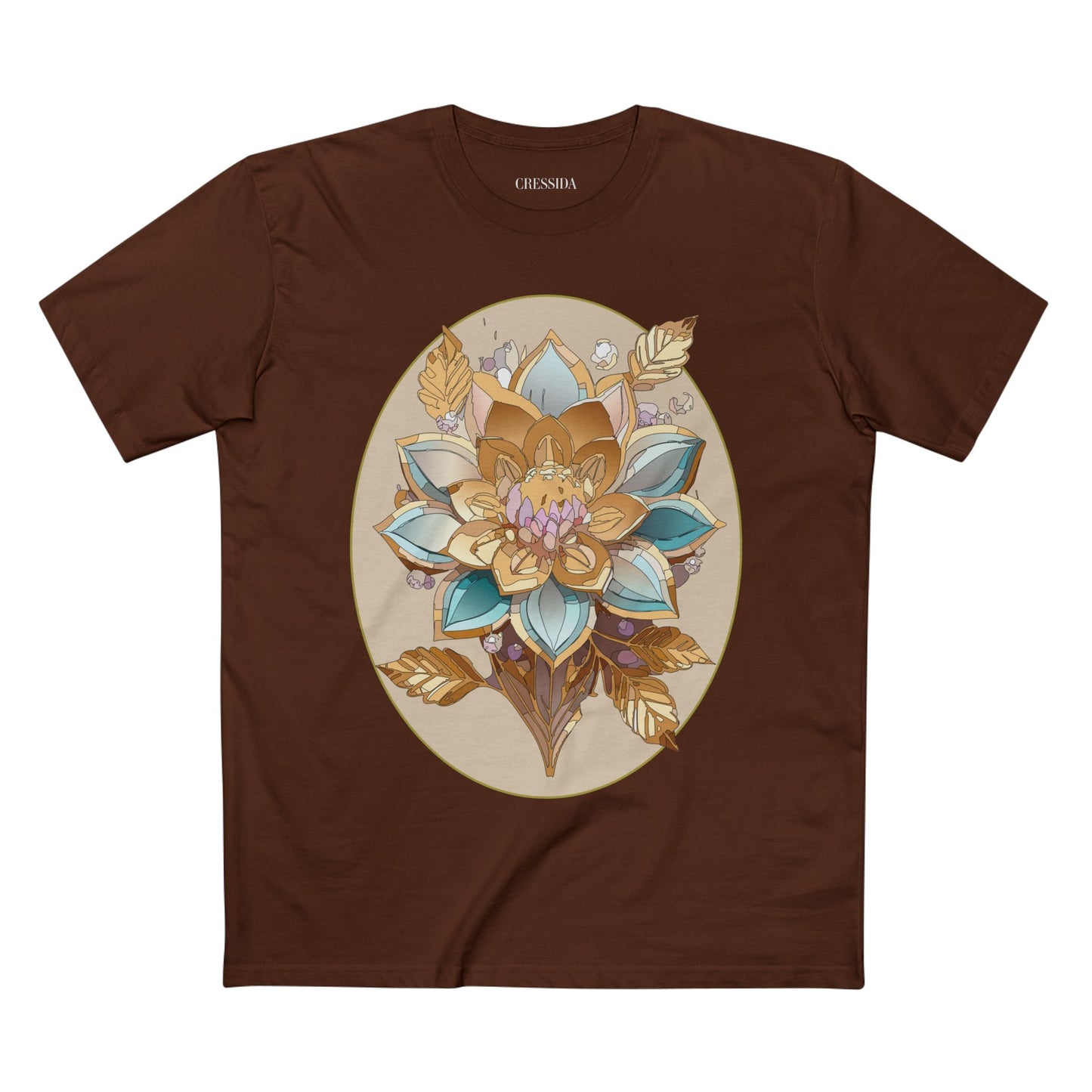 Floral Shirt, Shirt with Flower, Tee Shirt with Antique Flower
