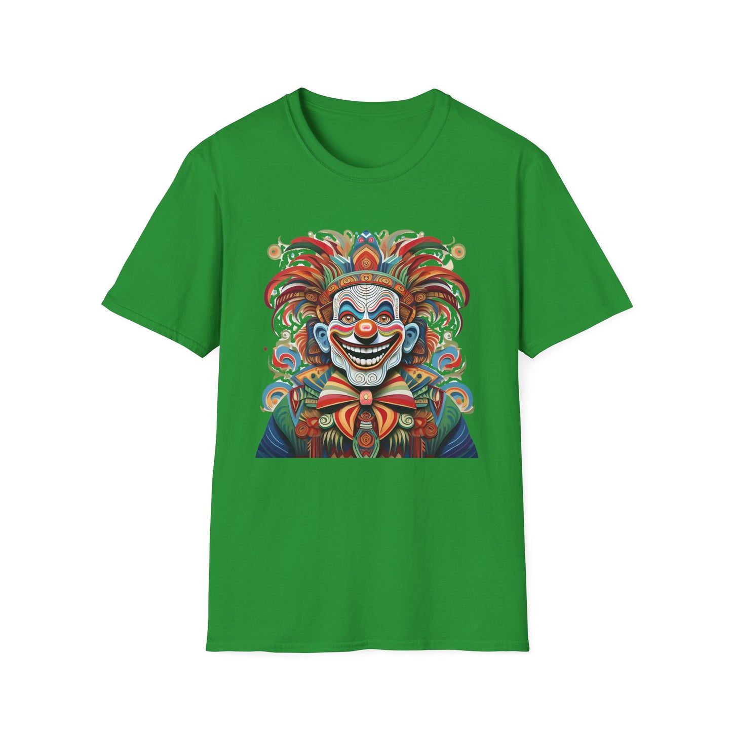 Clown Shirt, T Shirt with Clown, Funny Man Shirt, Tee Shirt with Funny Man, Circus Shirt, Shirt with Circus, Scary Man Shirt, Shirt with Scary Man