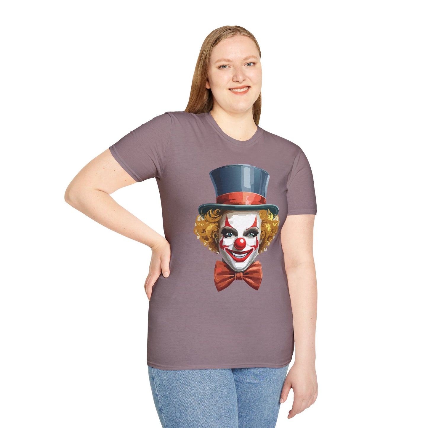 Clown Shirt, T Shirt with Clown, Funny Man Shirt, Tee Shirt with Funny Man, Circus Shirt, Shirt with Circus, Scary Man Shirt, Shirt with Scary Man