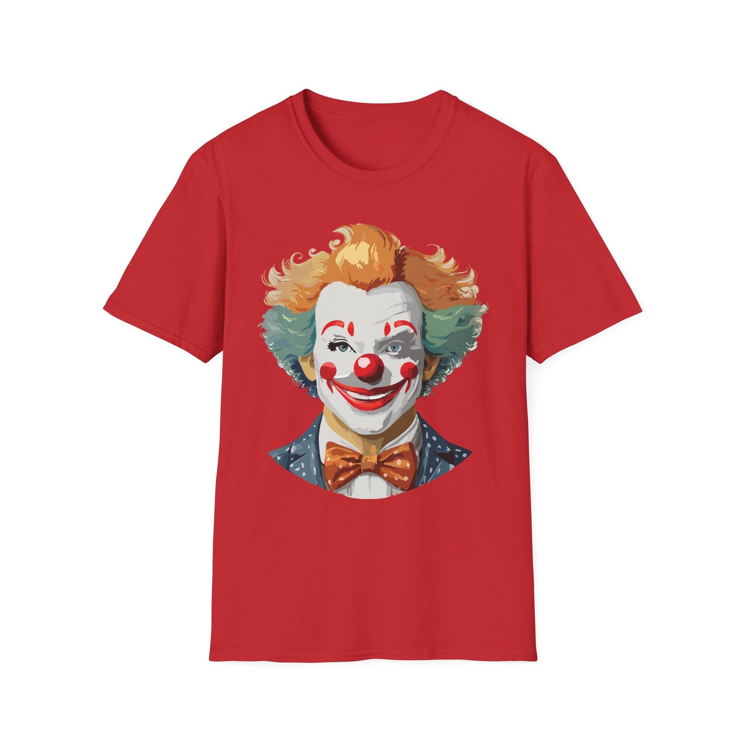 Clown Shirt, T Shirt with Clown, Funny Man Shirt, Tee Shirt with Funny Man, Circus Shirt, Shirt with Circus, Scary Man Shirt, Shirt with Scary Man