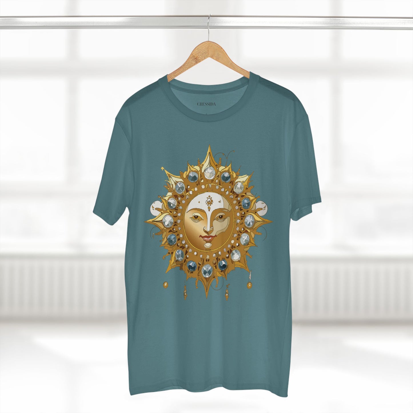 Sun Shirt, Shirt with Sun, Tee Shirt with Gold Sun