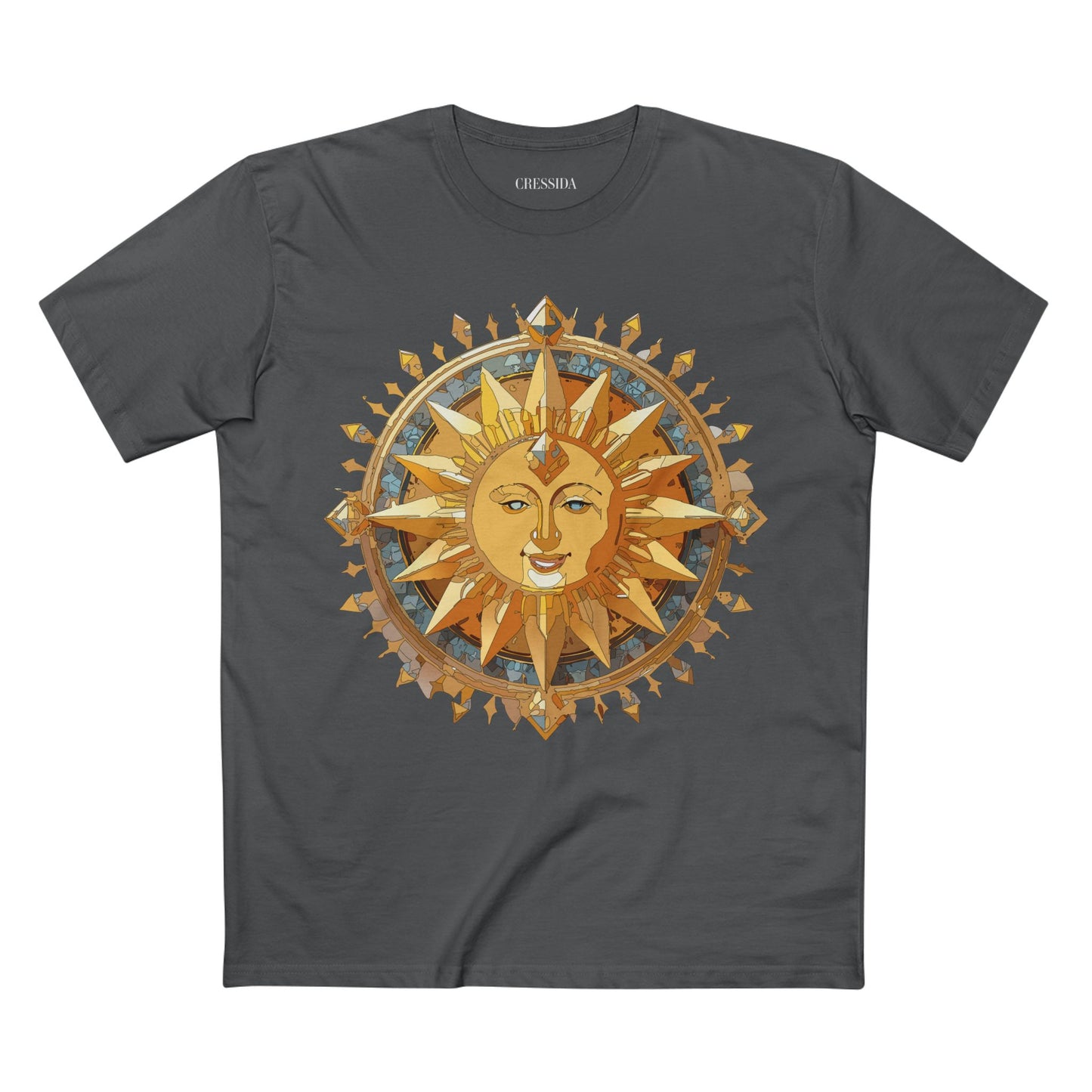 Sun Shirt, Shirt with Sun, Tee Shirt with Gold Sun