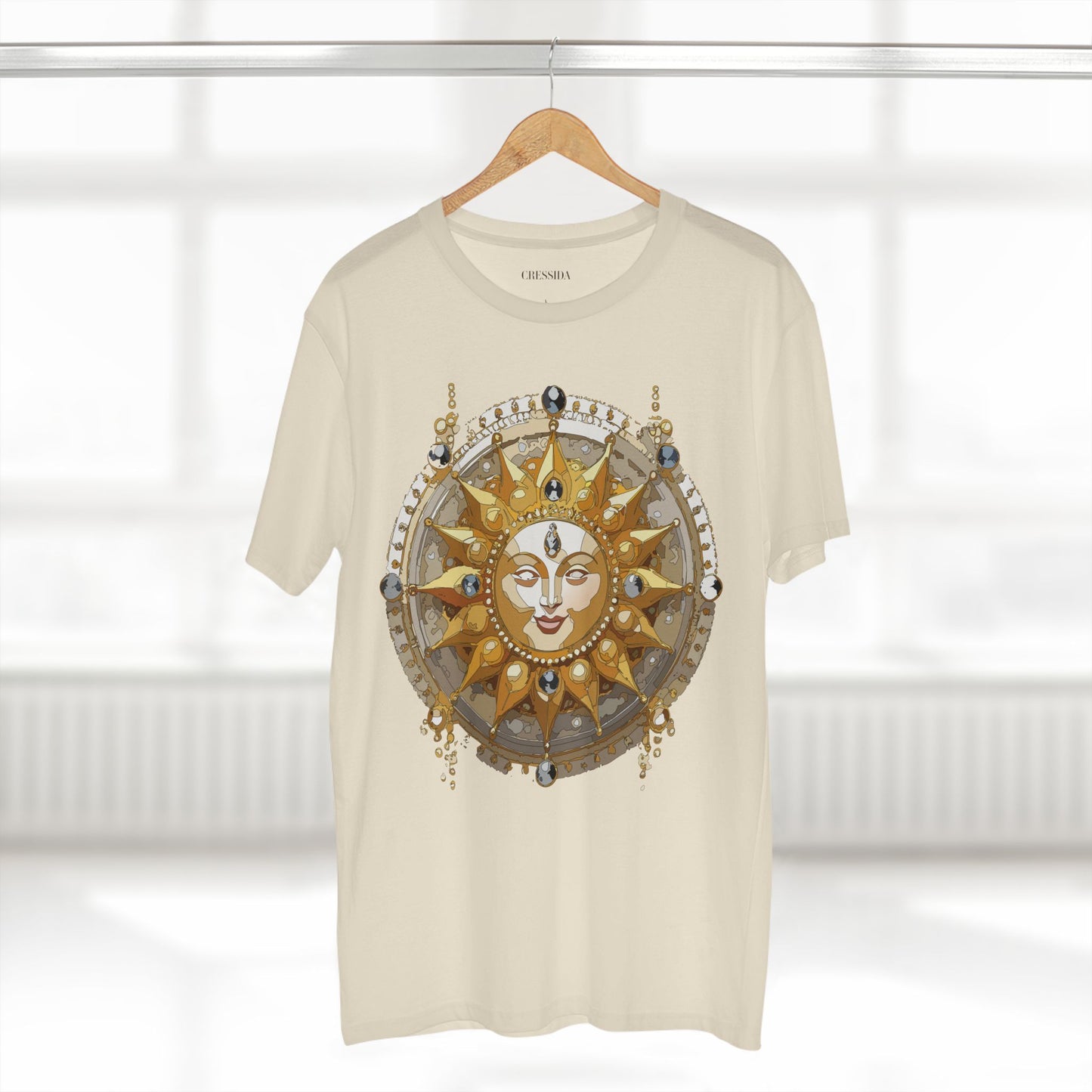 Sun Shirt, Shirt with Sun, Tee Shirt with Gold Sun