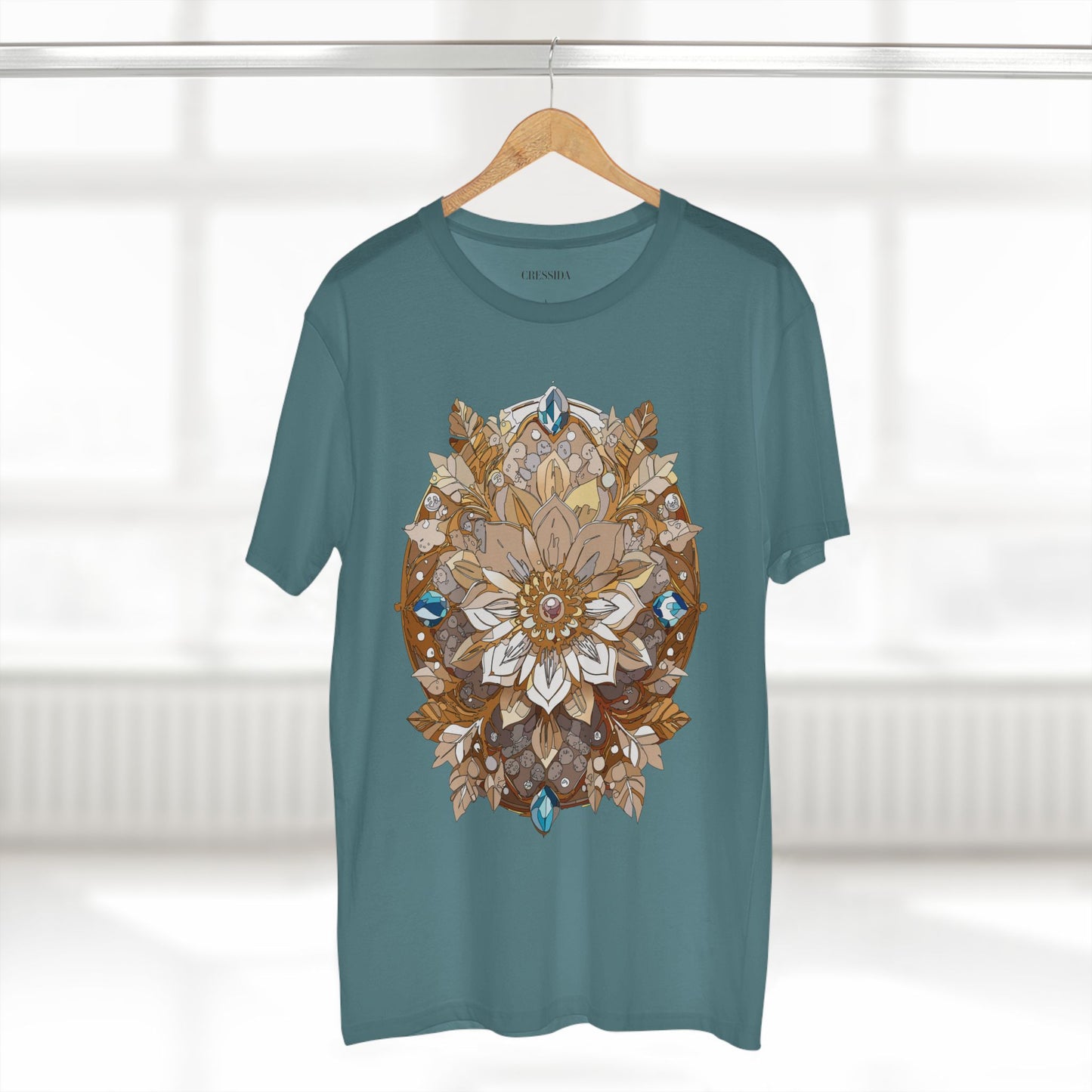 Floral Shirt, Shirt with Flower, Tee Shirt with Antique Flower