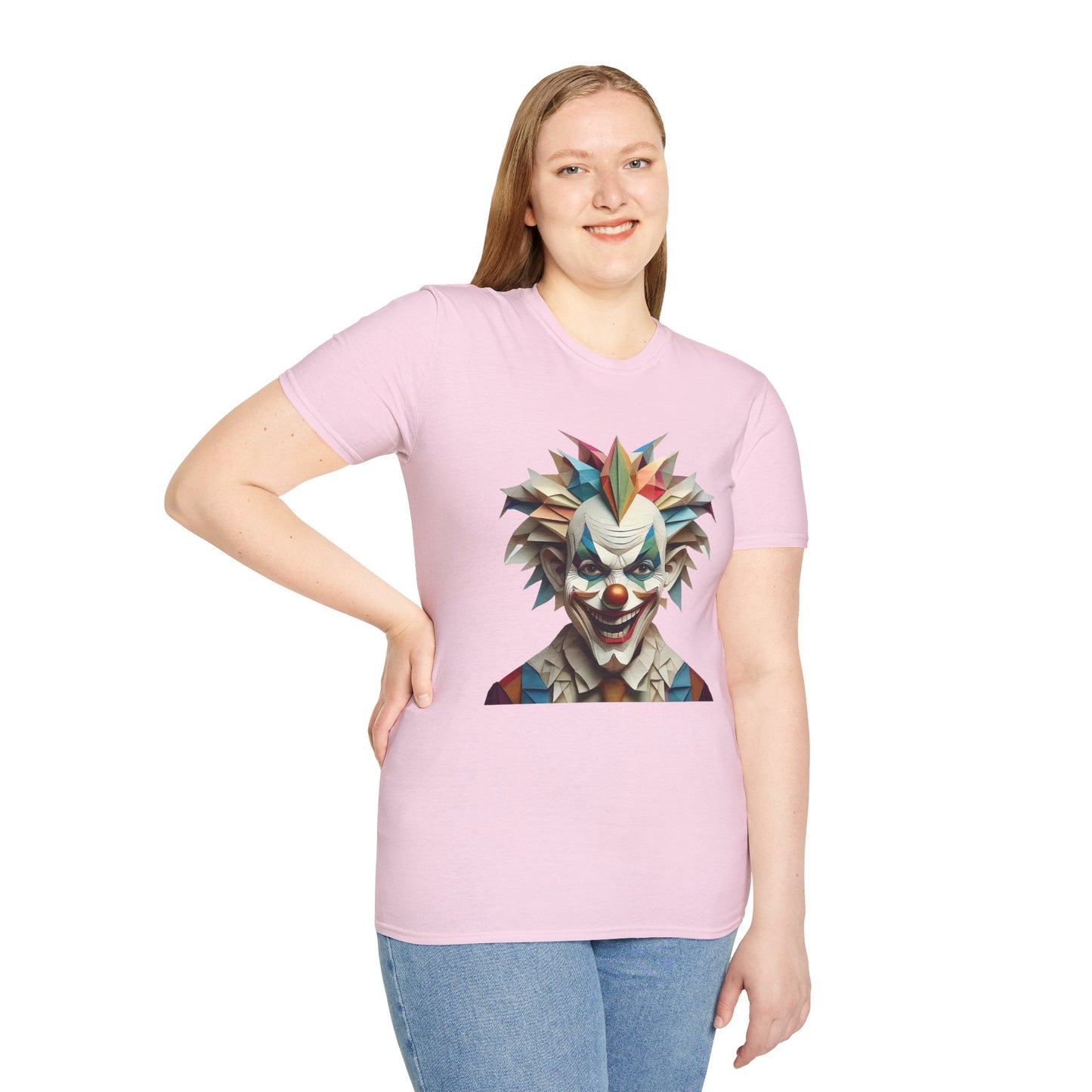 Clown Shirt, T Shirt with Clown, Funny Man Shirt, Tee Shirt with Funny Man, Circus Shirt, Shirt with Circus, Scary Man Shirt, Shirt with Scary Man
