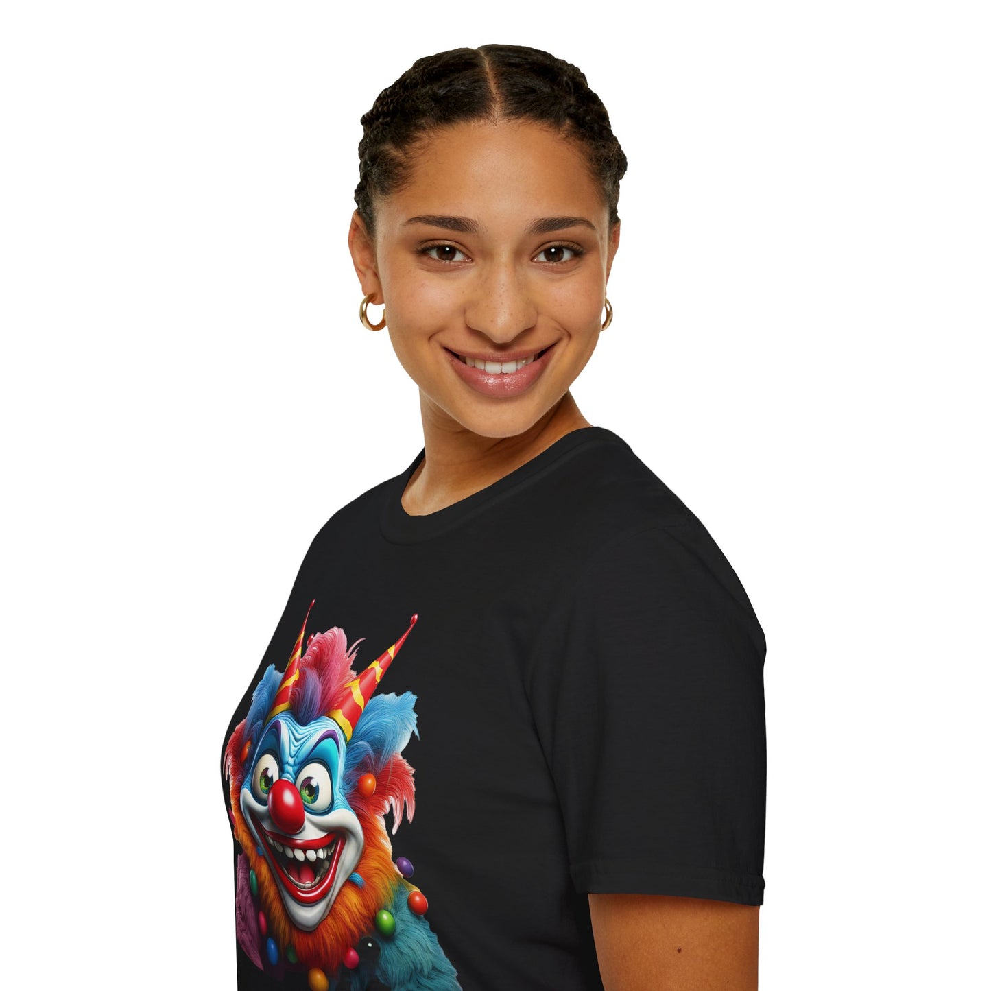 Clown Shirt, T Shirt with Clown, Funny Man Shirt, Tee Shirt with Funny Man, Circus Shirt, Shirt with Circus, Scary Man Shirt, Shirt with Scary Man