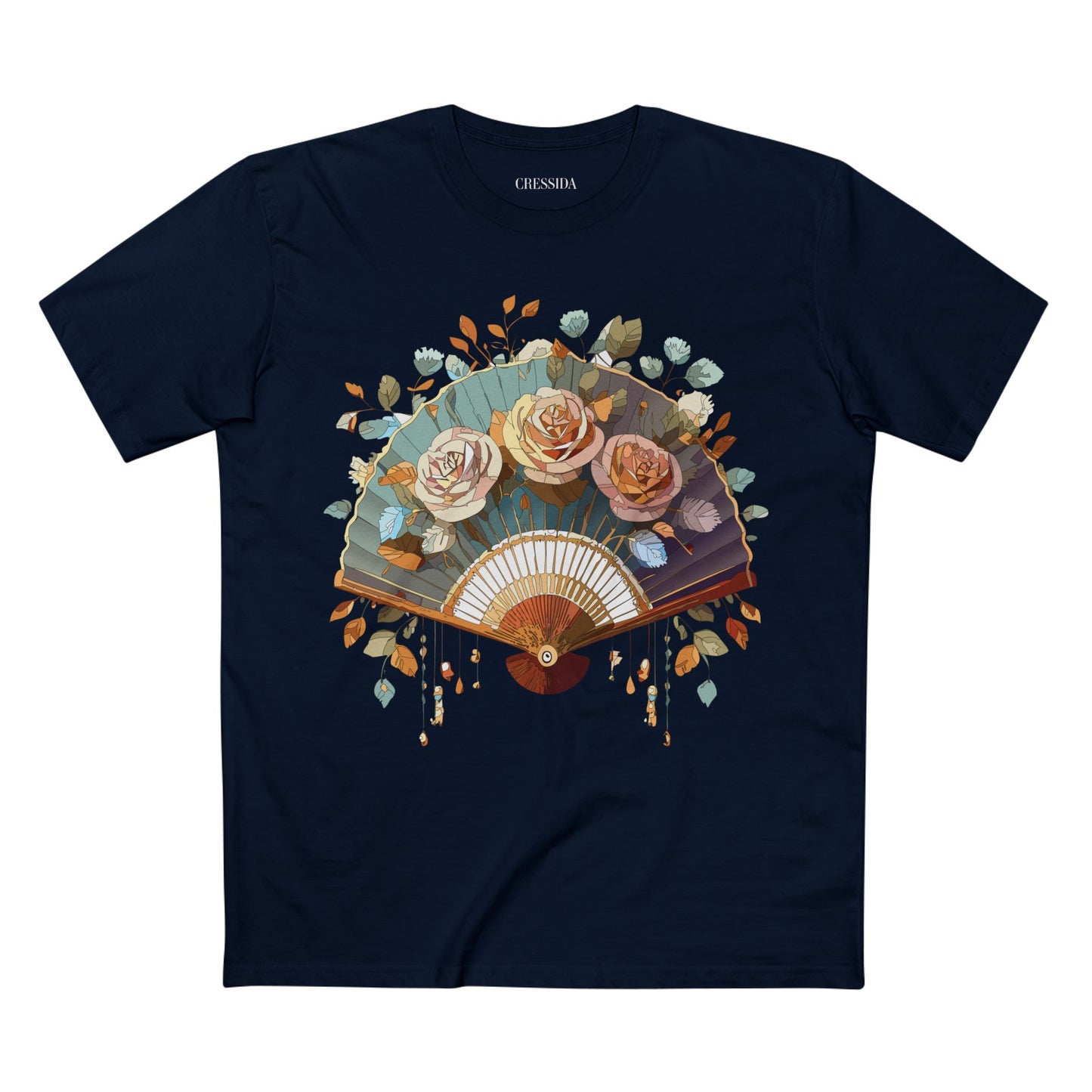 Fan shirt, Shirt with Fan, Tee Shirt with Antique Fan