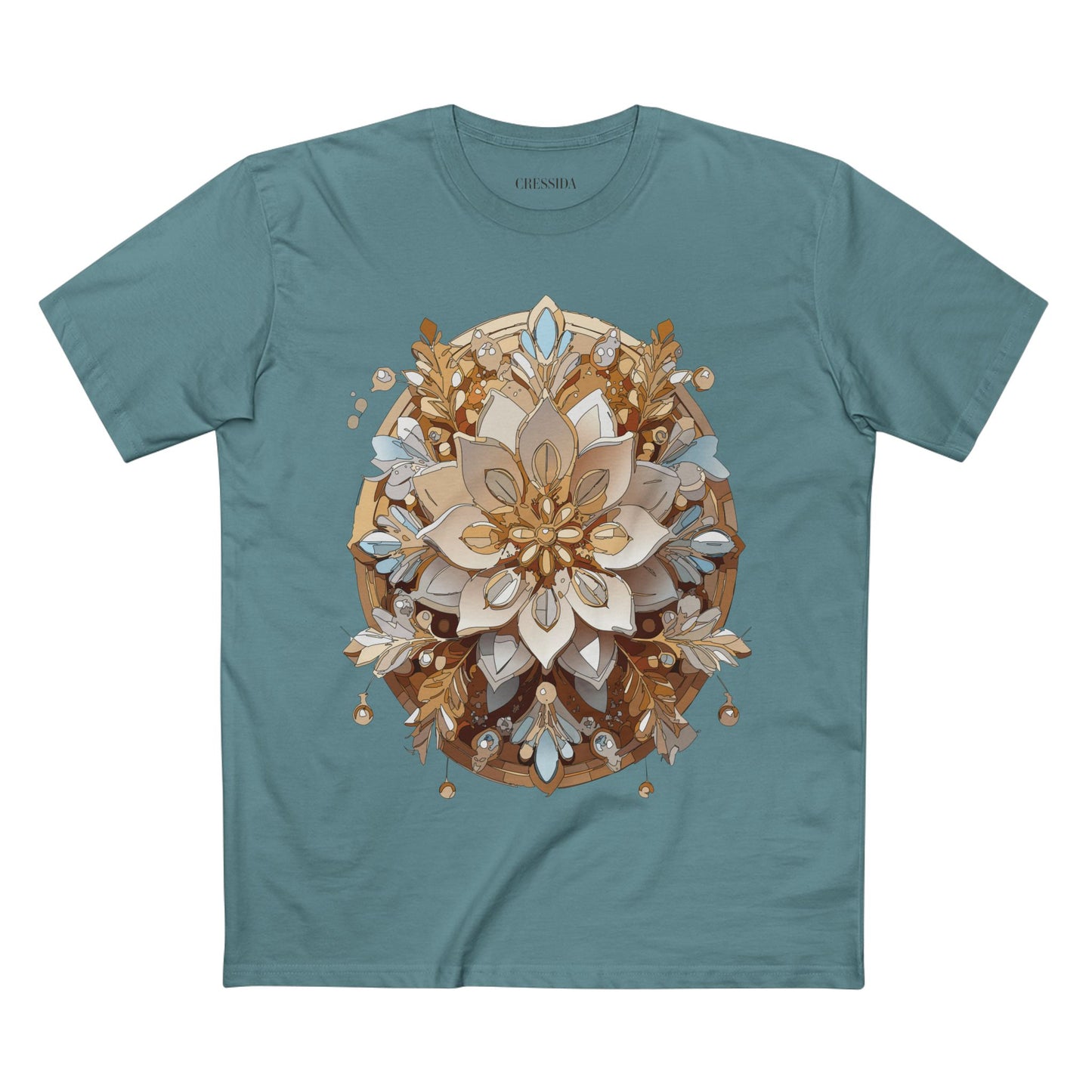Floral Shirt, Shirt with Flower, Tee Shirt with Antique Flower