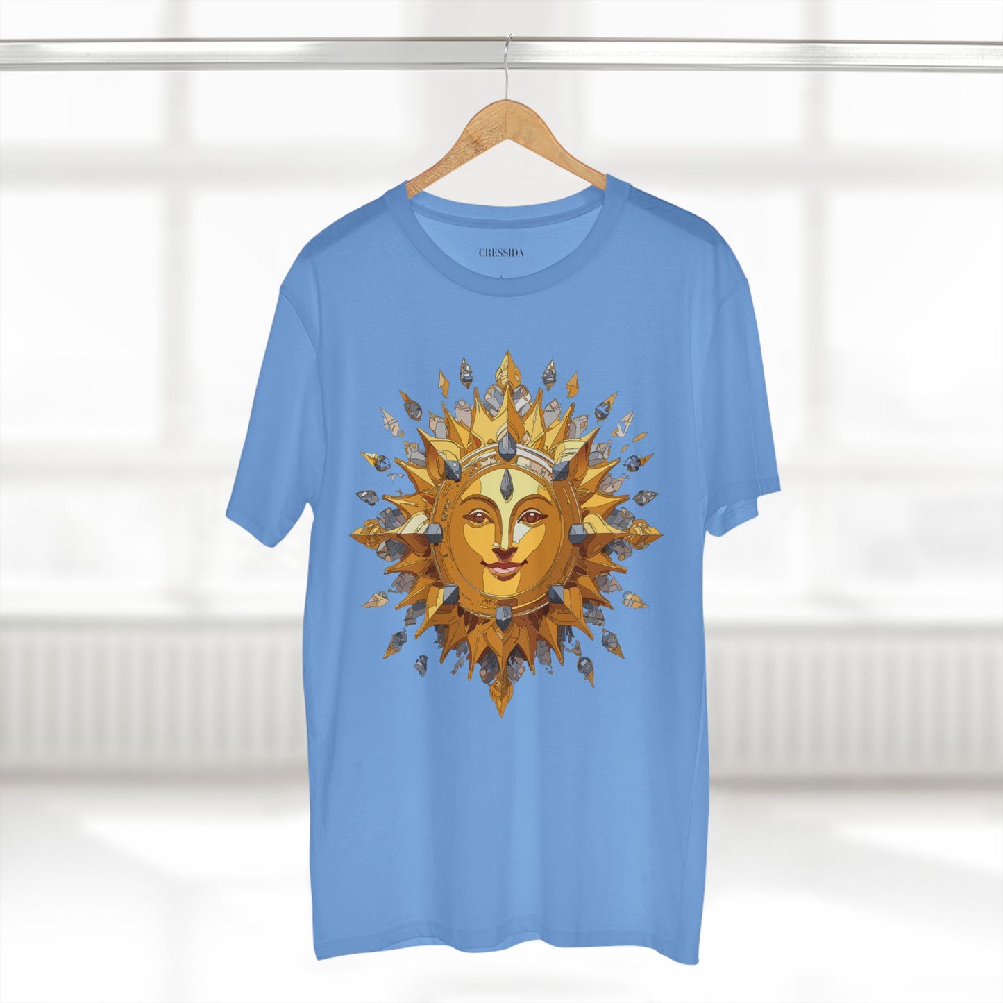 Sun Shirt, Shirt with Sun, Tee Shirt with Gold Sun