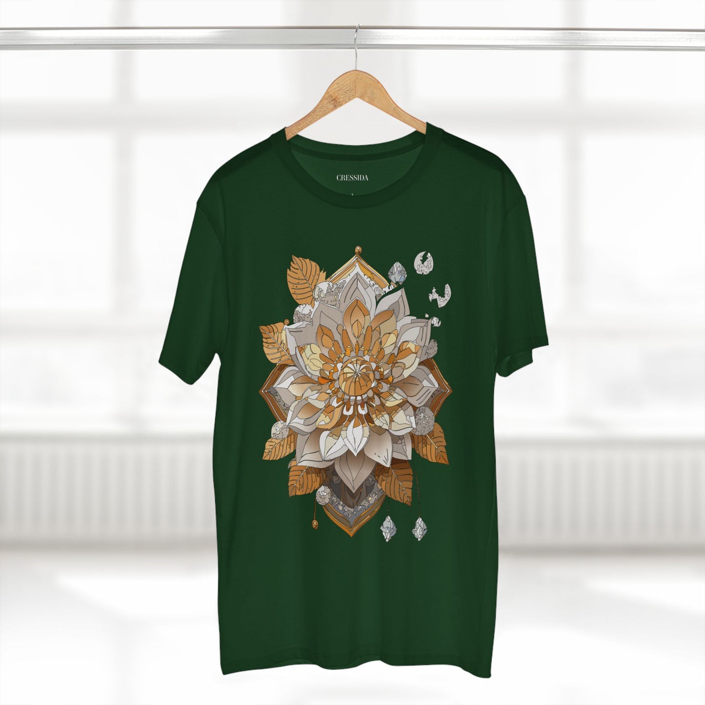 Floral Shirt, Shirt with Flower, Tee Shirt with Antique Flower