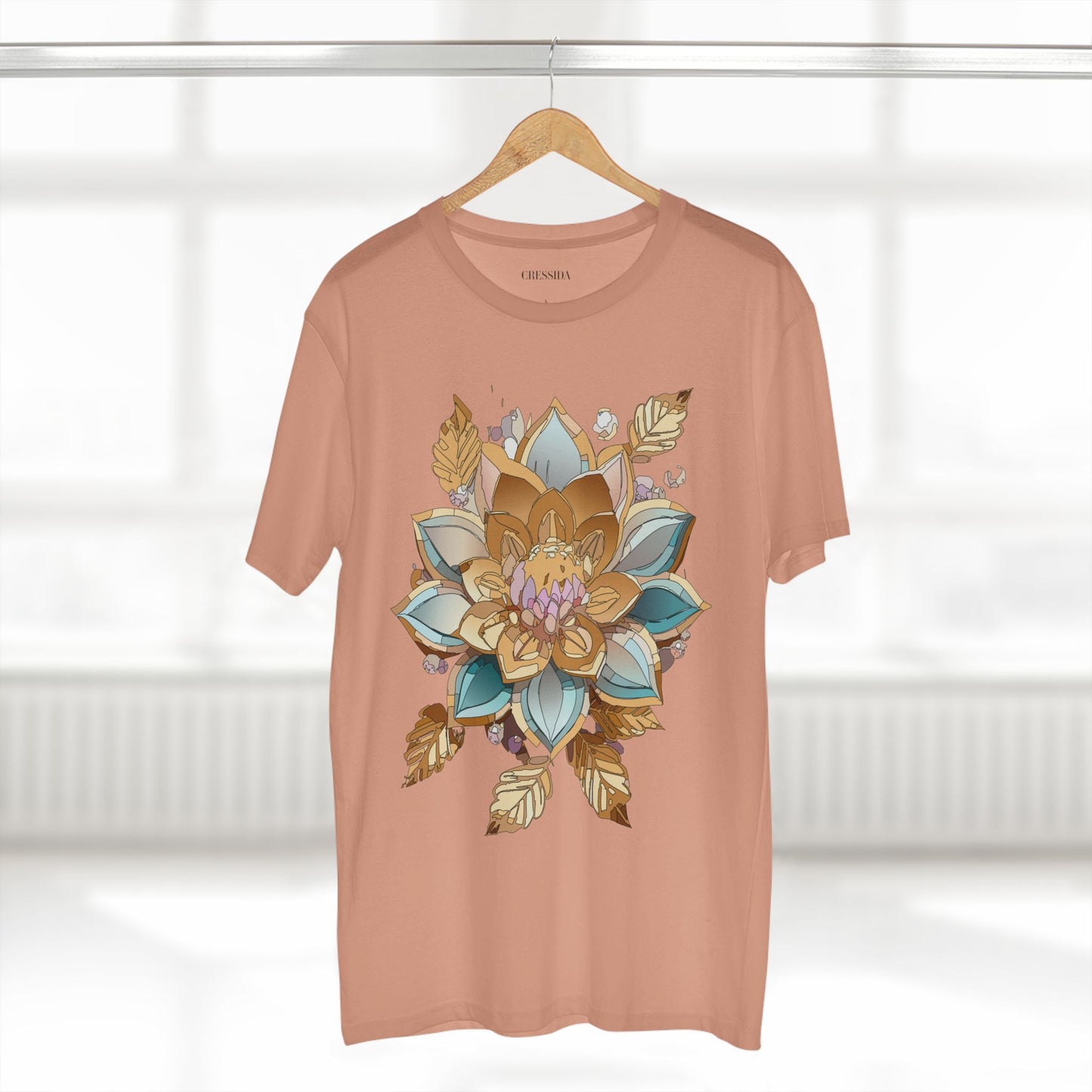 Floral Shirt, Shirt with Flower, Tee Shirt with Antique Flower