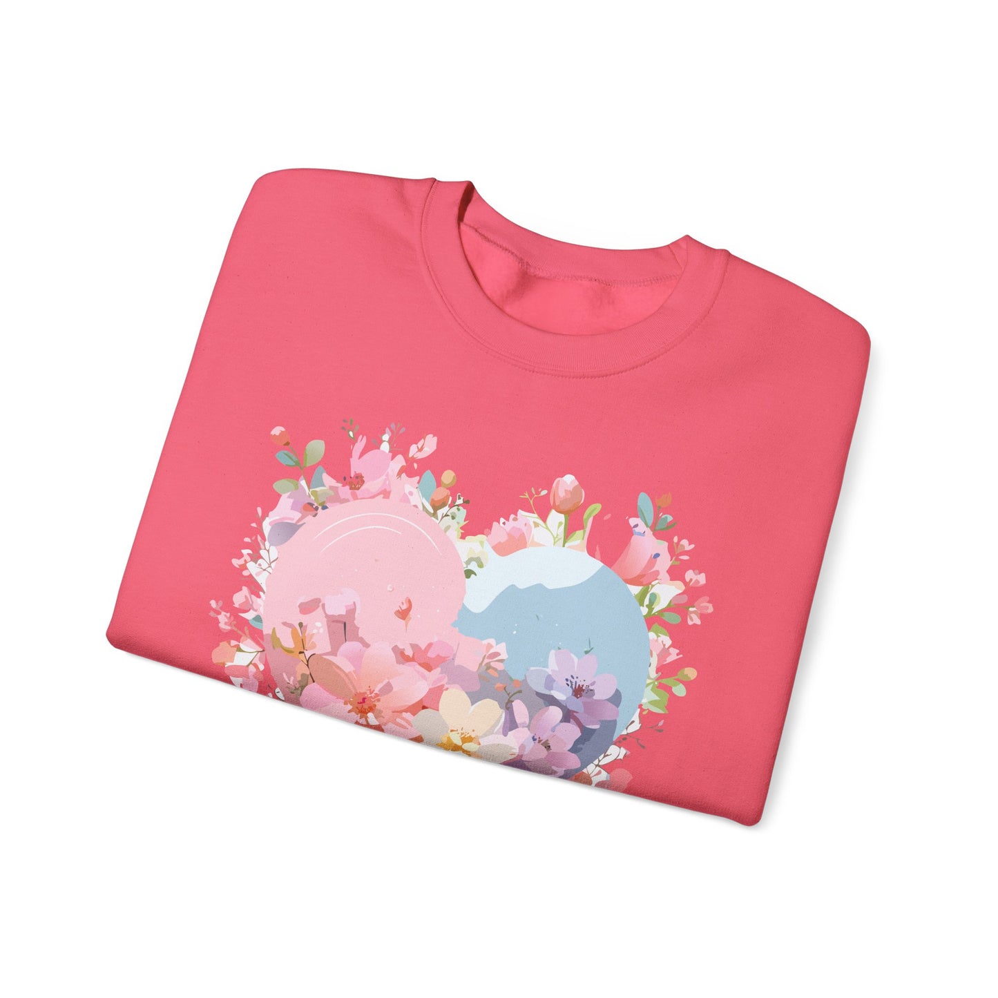 Floral Heart Sweatshirt, Floral Love Sweatshirt, Valentine's Day Sweatshirt, Heart Floral Sweatshirt