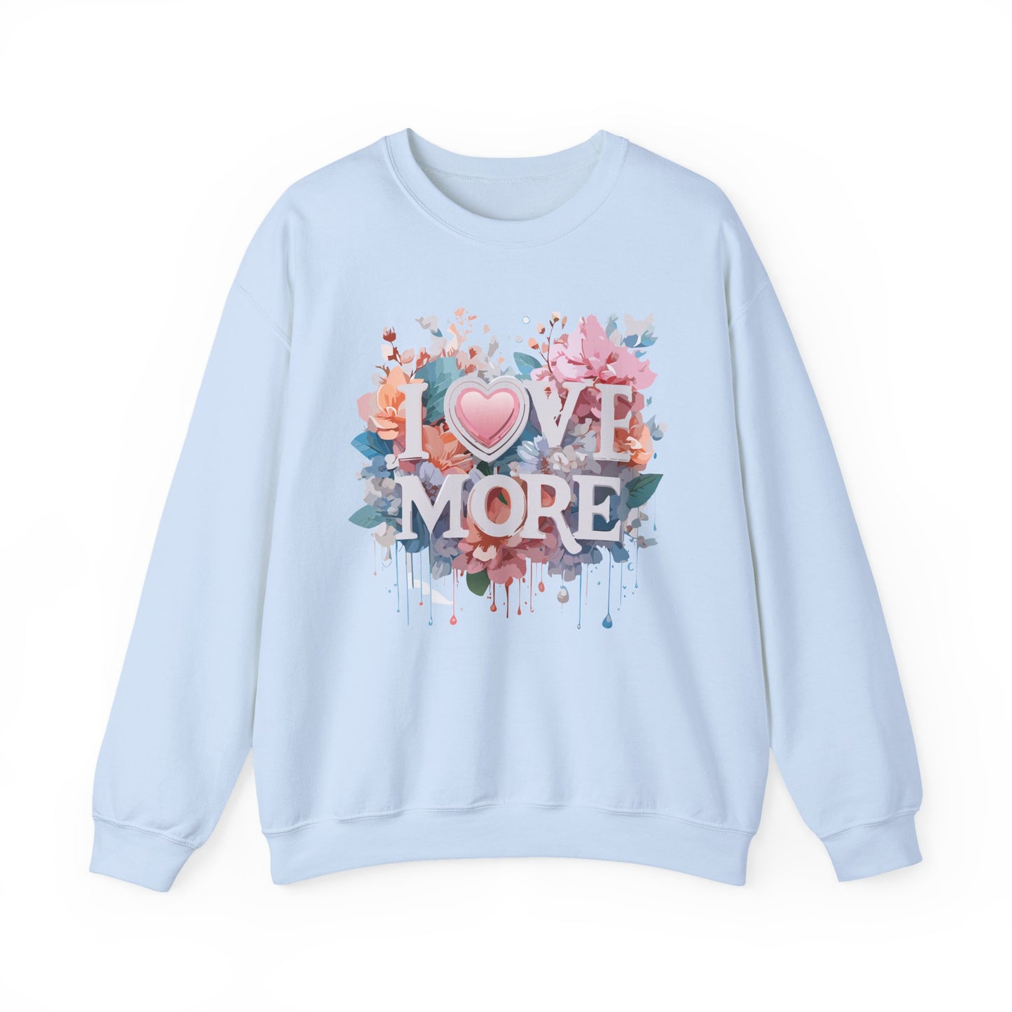 Floral Love Sweatshirt, Valentine's Day Sweatshirt, Love Flower Sweatshirt