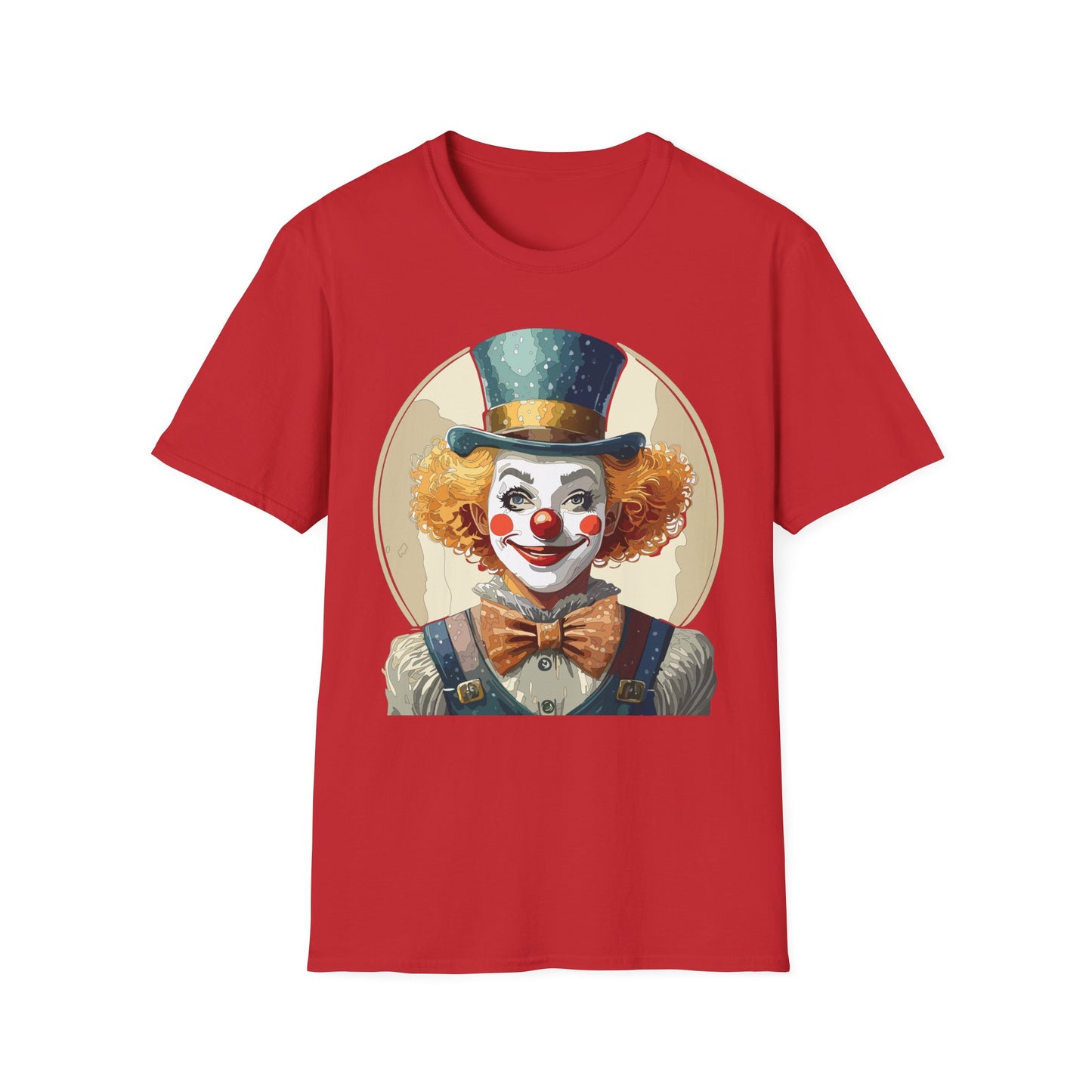 Clown Shirt, T Shirt with Clown, Funny Man Shirt, Tee Shirt with Funny Man, Circus Shirt, Shirt with Circus, Scary Man Shirt, Shirt with Scary Man