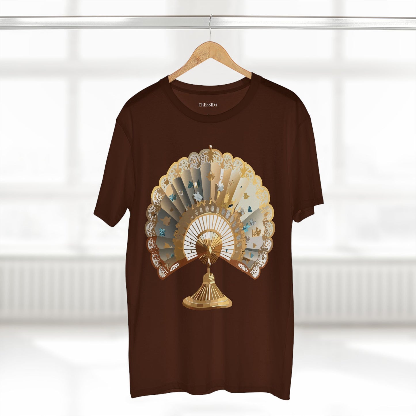 Fan shirt, Shirt with Fan, Tee Shirt with Antique Fan