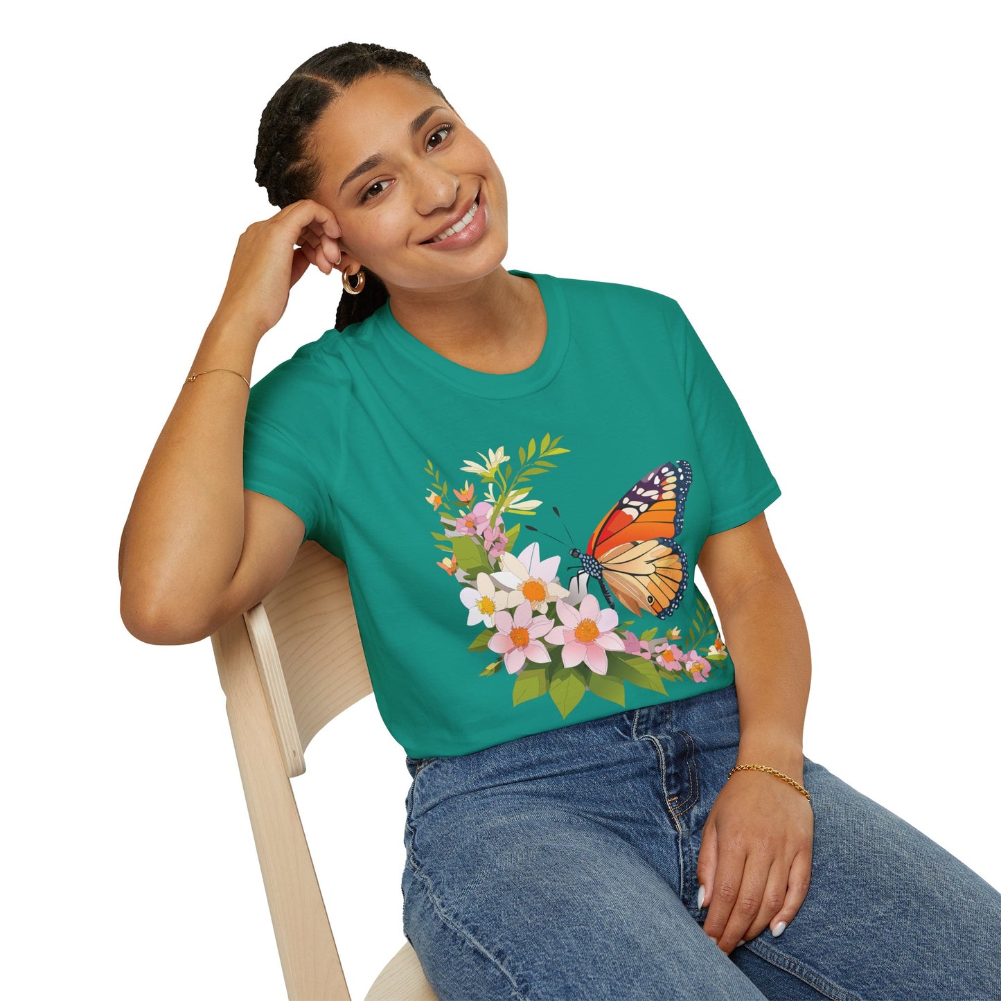 Butterfly Shirt, T Shirt with Butterfly, Monarch Shirt