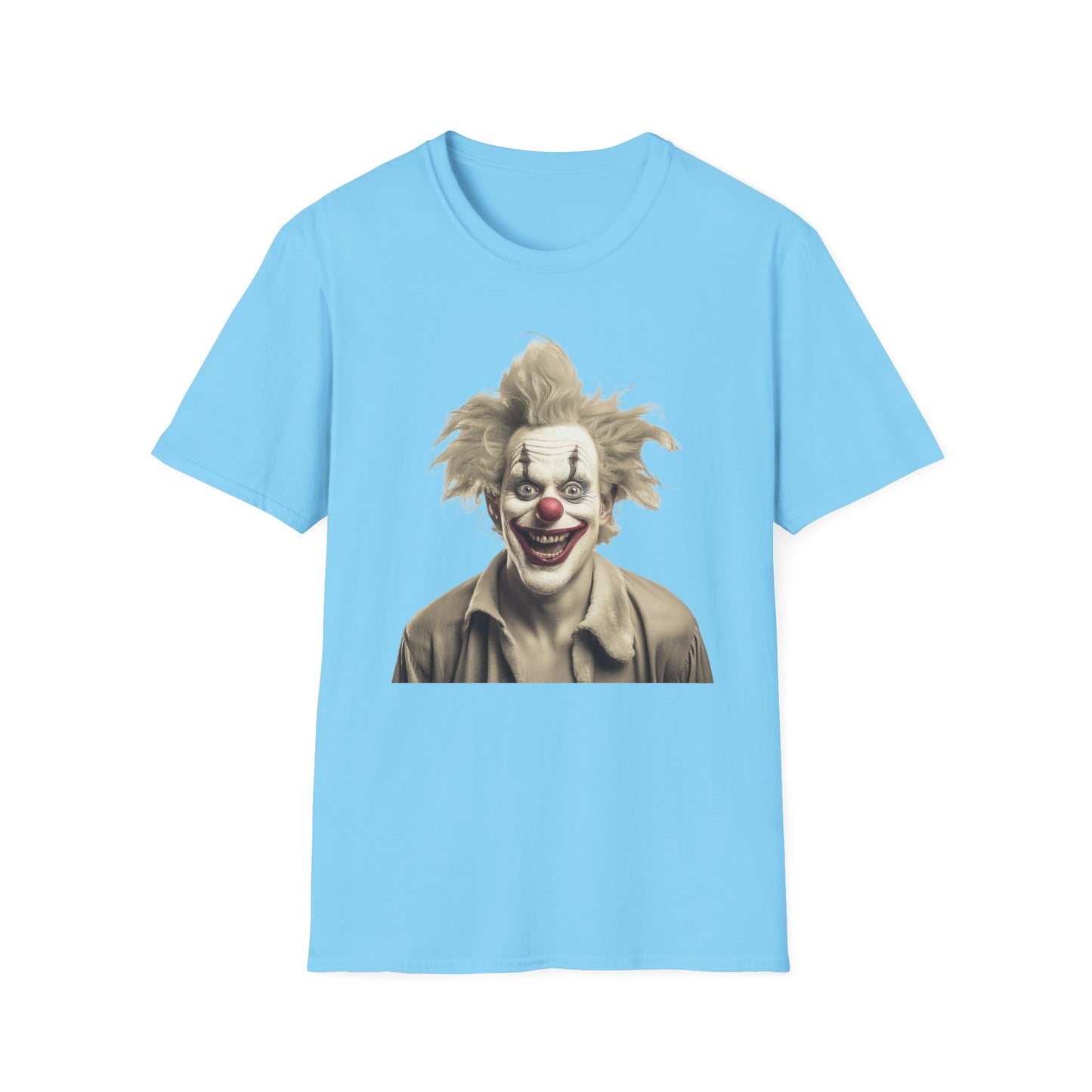 Clown Shirt, T Shirt with Clown, Funny Man Shirt, Tee Shirt with Funny Man, Circus Shirt, Shirt with Circus, Scary Man Shirt, Shirt with Scary Man