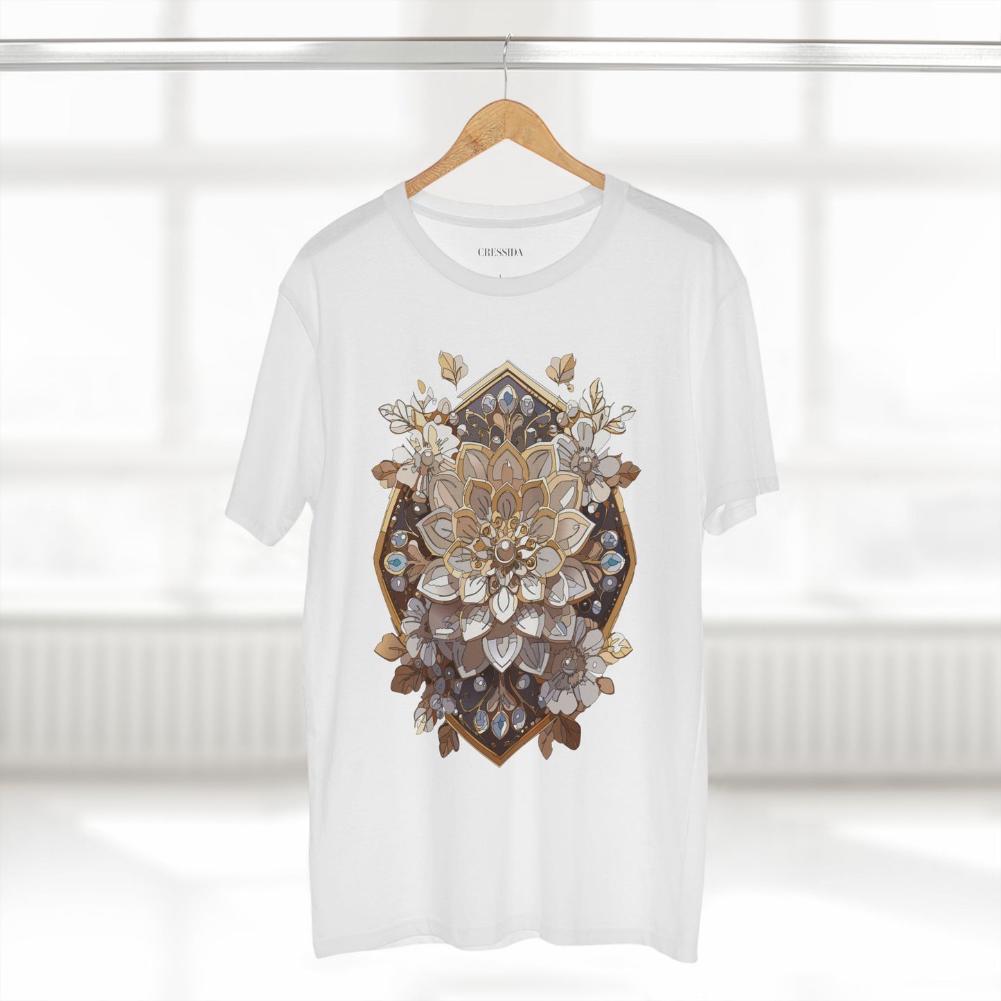 Floral Shirt, Shirt with Flower, Tee Shirt with Antique Flower