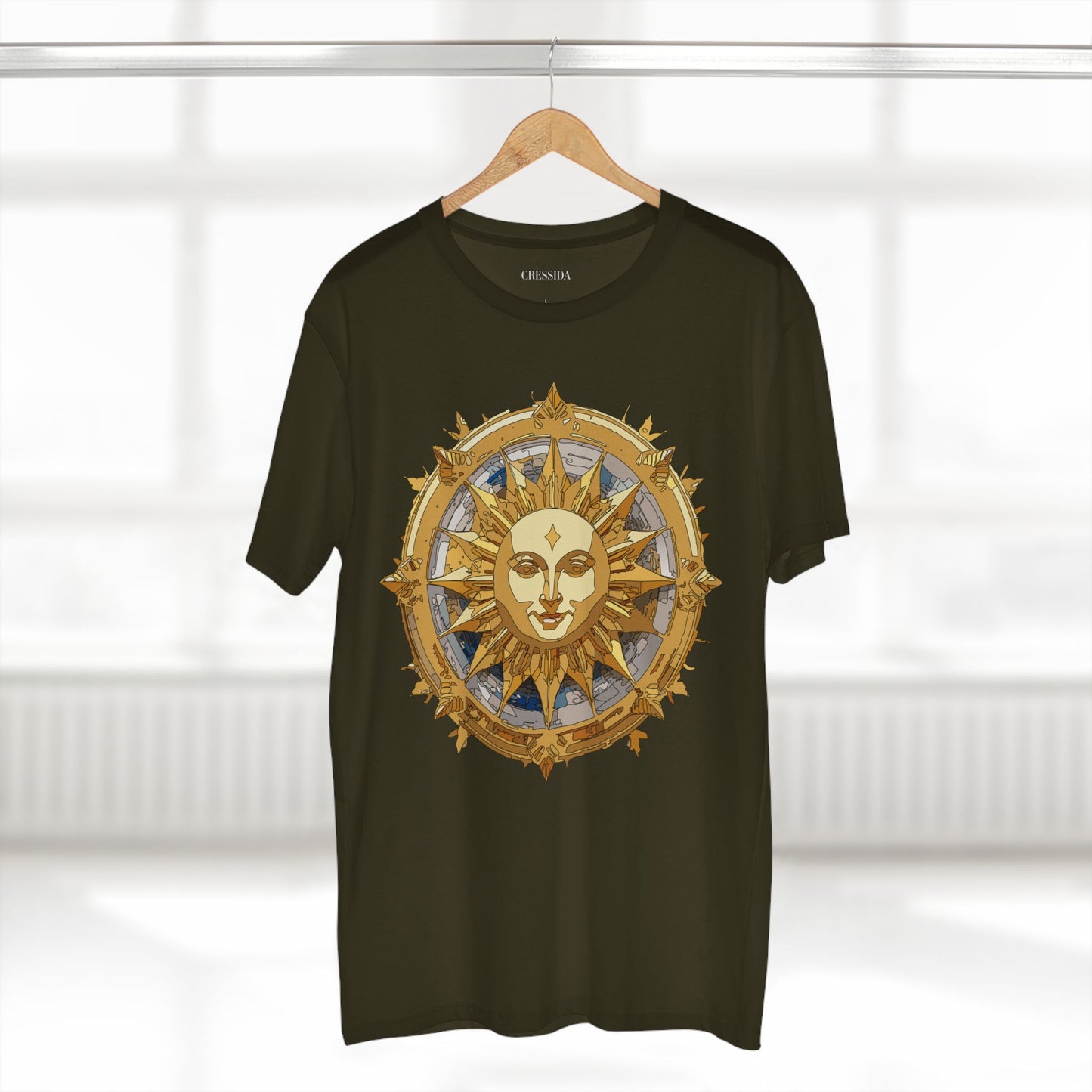Sun Shirt, Shirt with Sun, Tee Shirt with Gold Sun