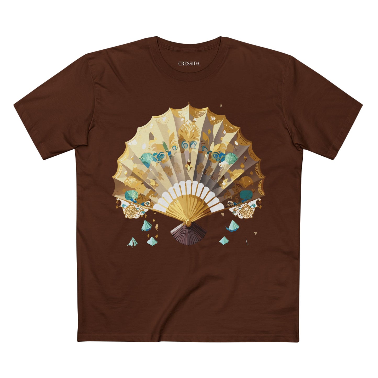 Fan shirt, Shirt with Fan, Tee Shirt with Antique Fan