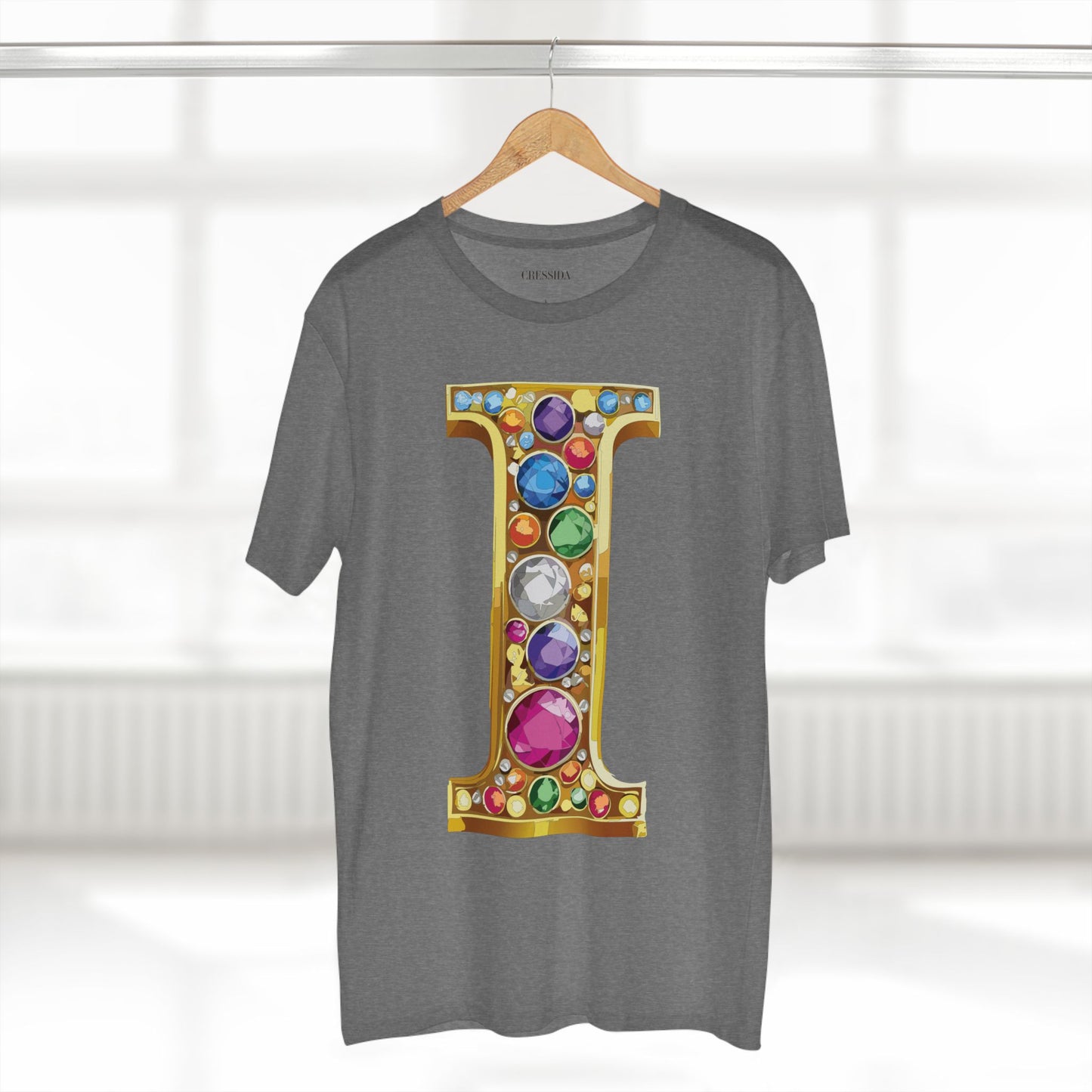 Letter Shirt, Shirt with Letters, Tee Shirt with Gold Letters