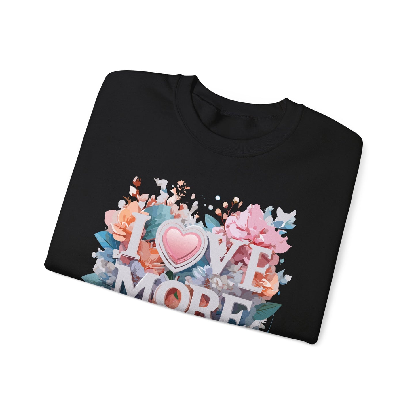 Floral Love Sweatshirt, Valentine's Day Sweatshirt, Love Flower Sweatshirt