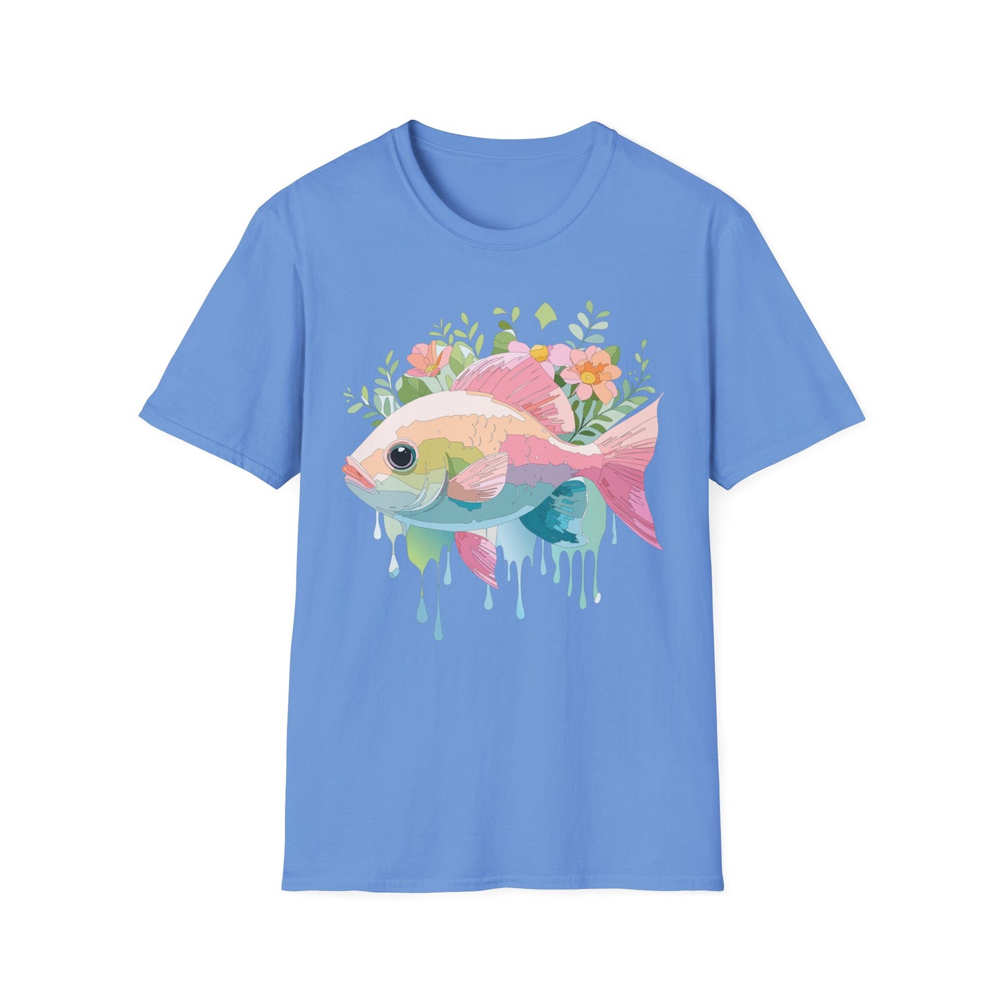 Fish Art Design Shirt, T Shirt with Fish, Graphic Shirt, Tee Shirt with Graphic Design, Shirt with Fish Graphic Art