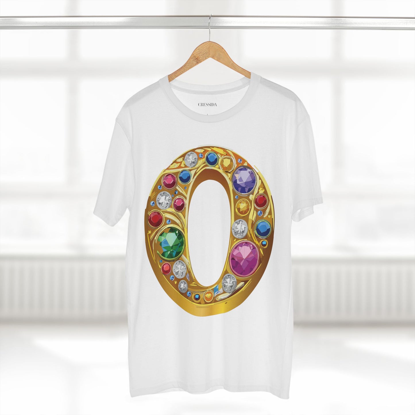 Letter Shirt, Shirt with Letters, Tee Shirt with Gold Letters